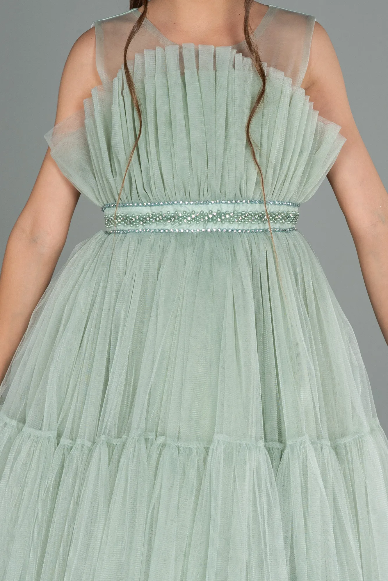 Mint-Short Girl Dress ABK1767