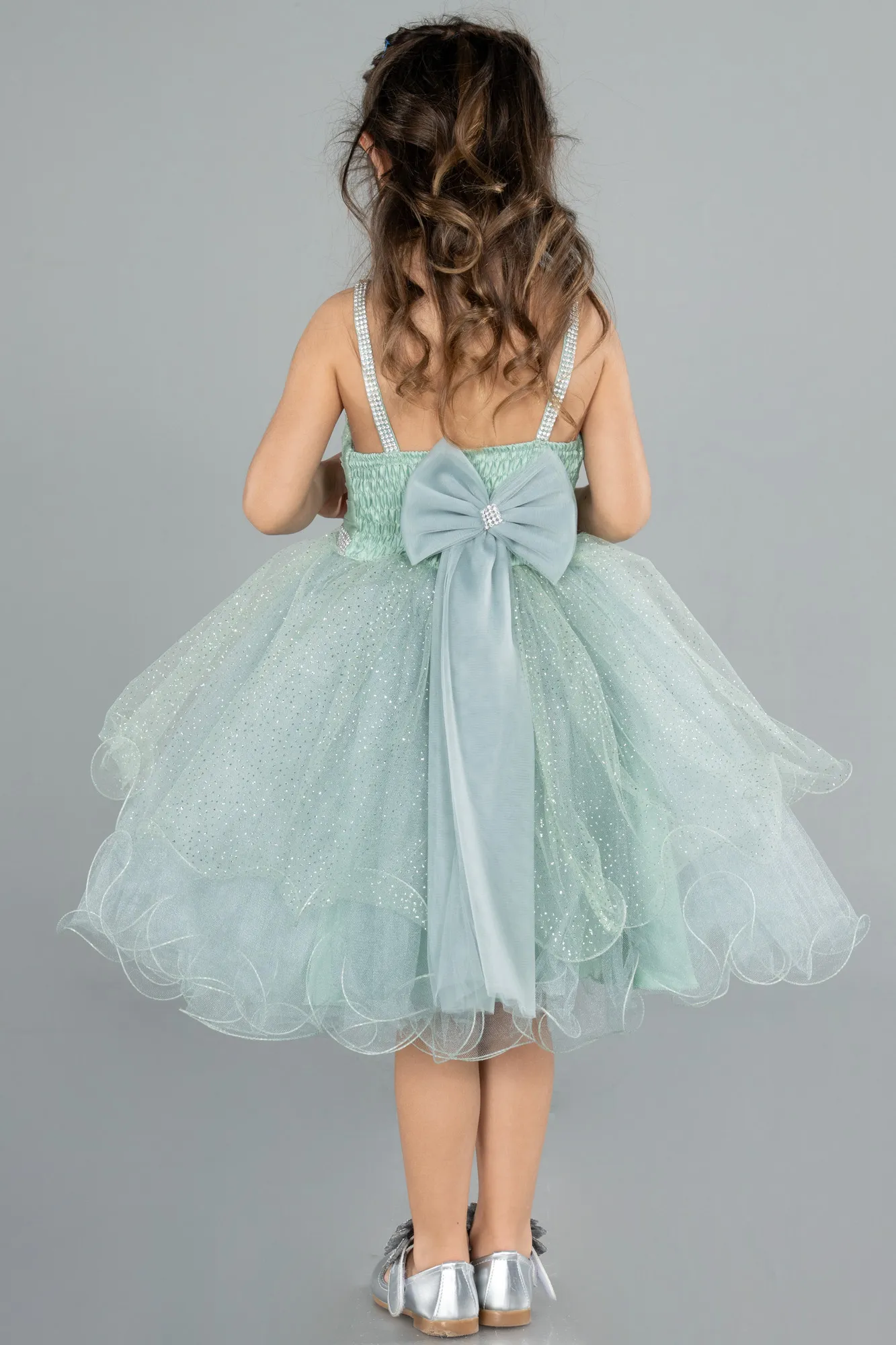 Mint-Short Girl Dress ABK2142