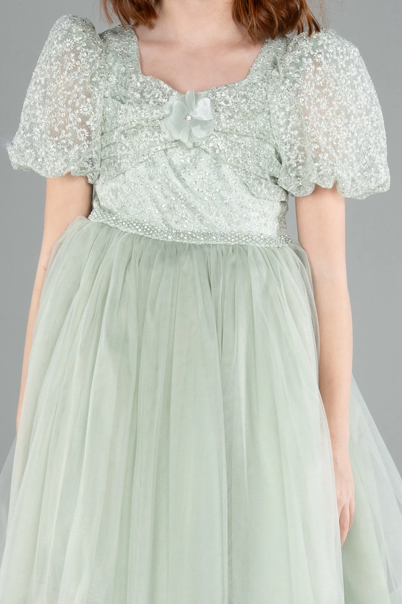 Mint-Short Girl Dress ABK2157