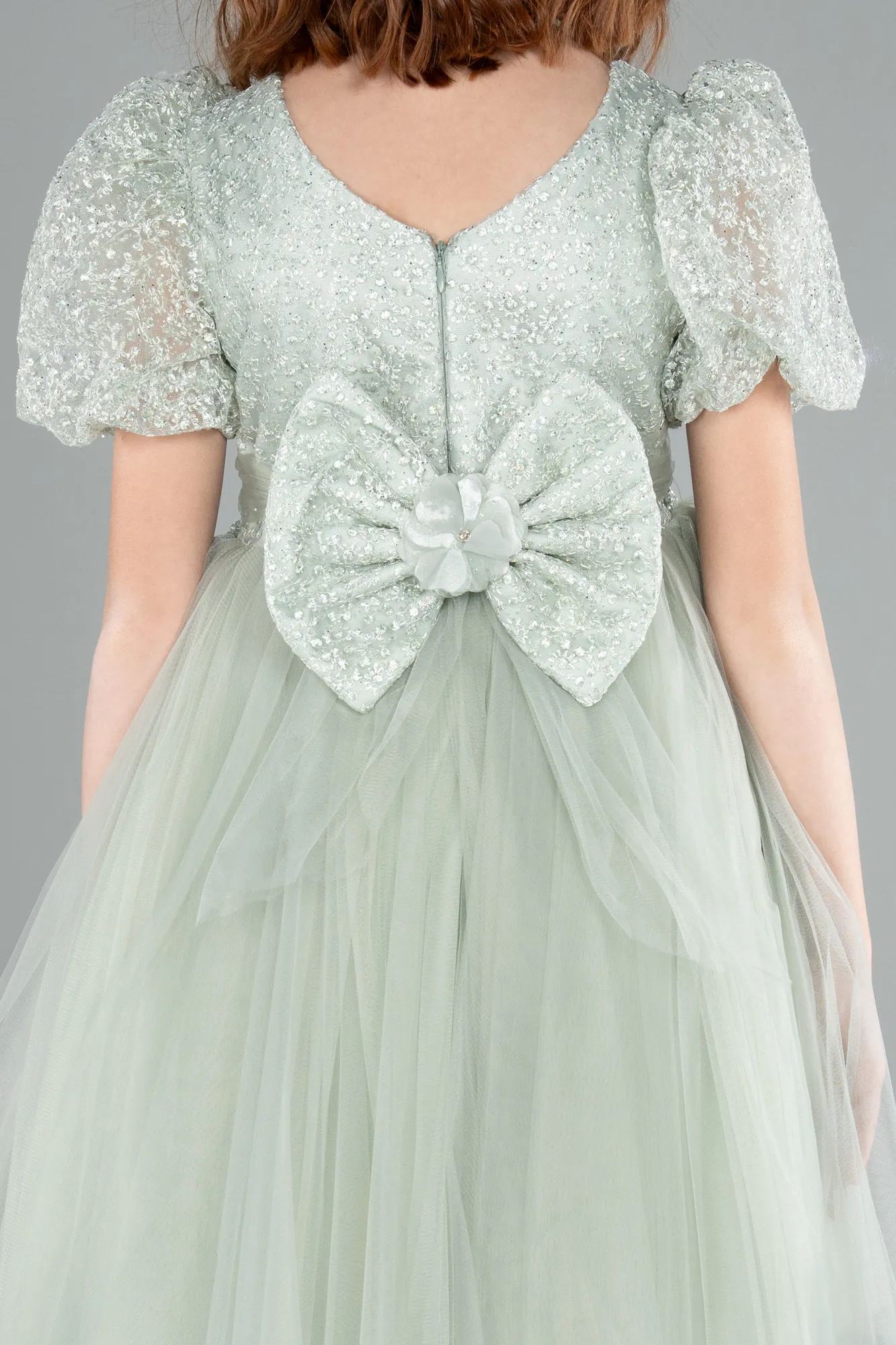 Mint-Short Girl Dress ABK2157