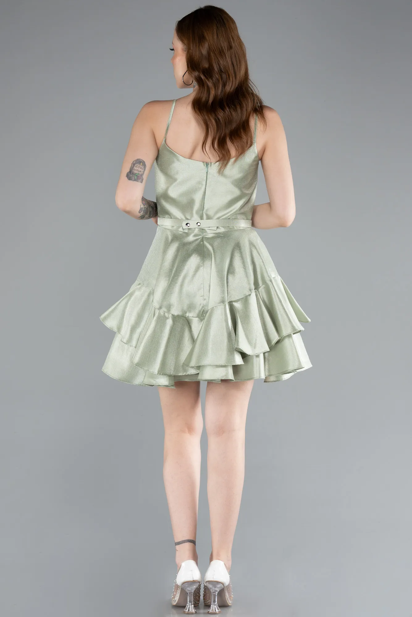 Mint-Short Mermaid Prom Dress ABK2356