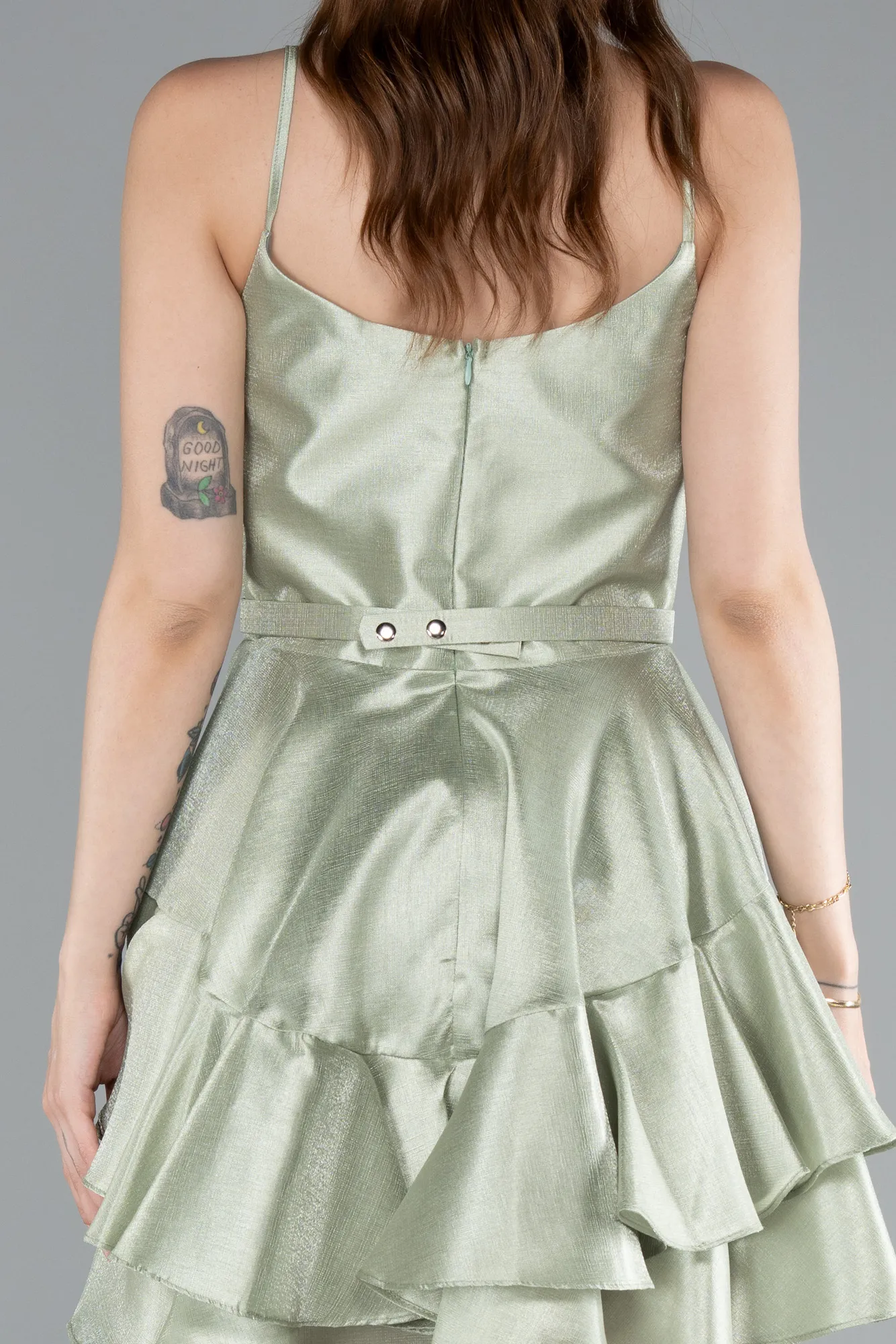 Mint-Short Mermaid Prom Dress ABK2356