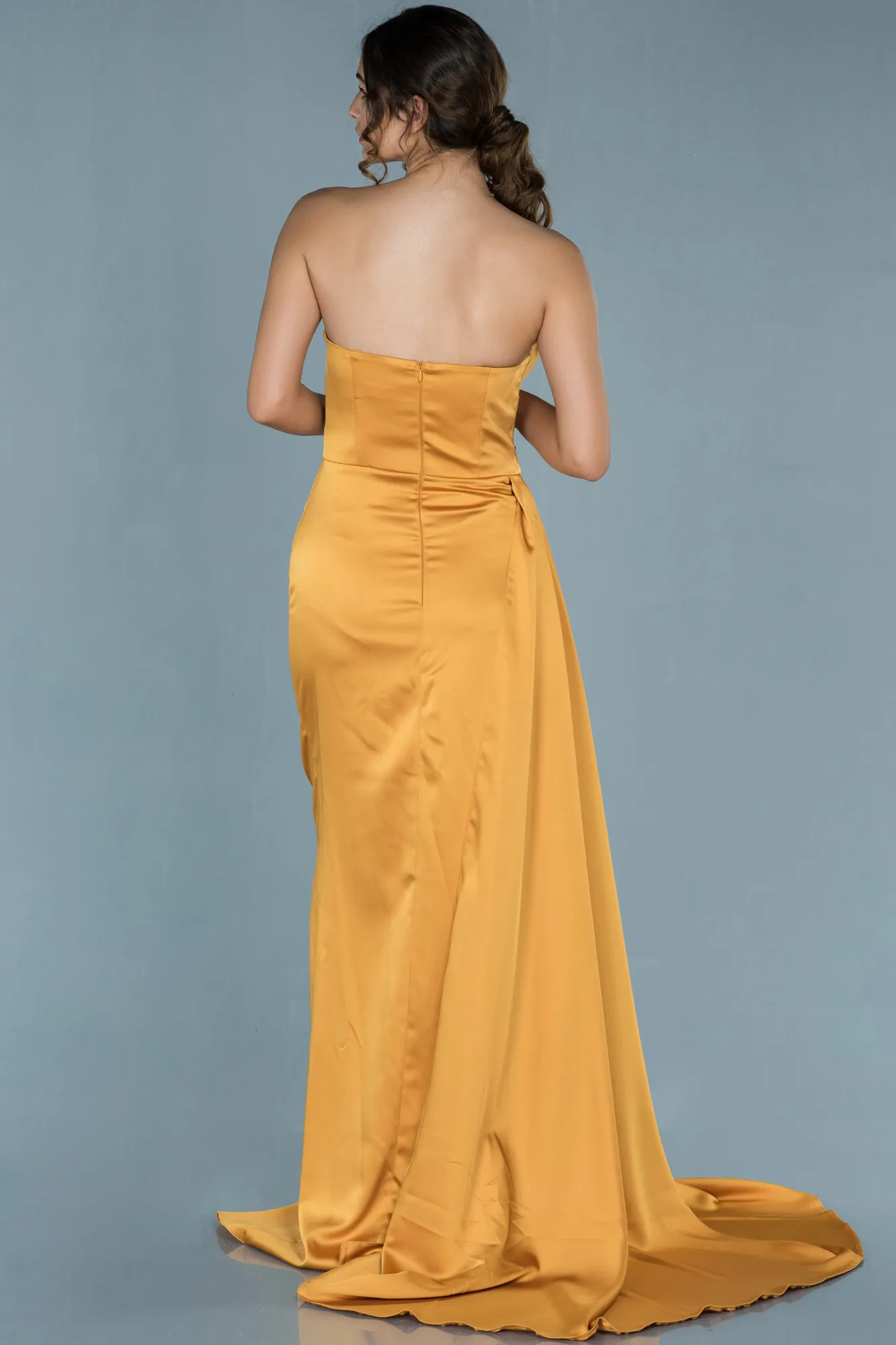Mustard-Mermaid Evening Dress ABU3443