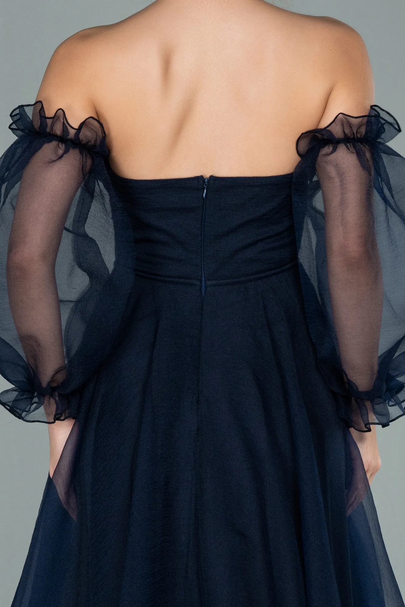 Navy Blue-Long Evening Dress ABU2076