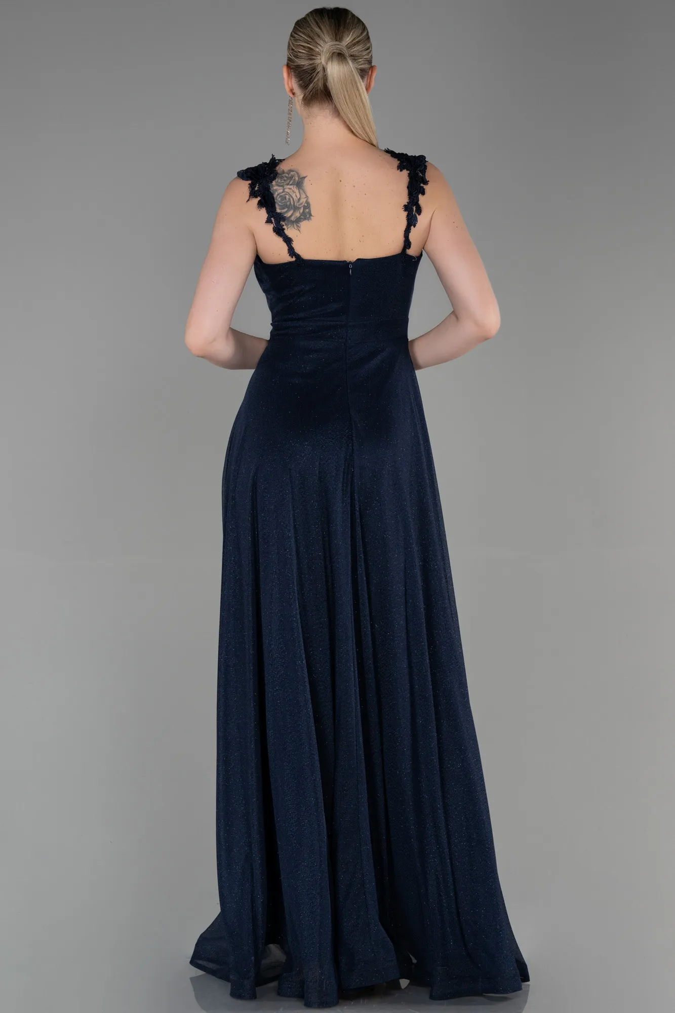 Navy Blue-Long Evening Dress ABU2307