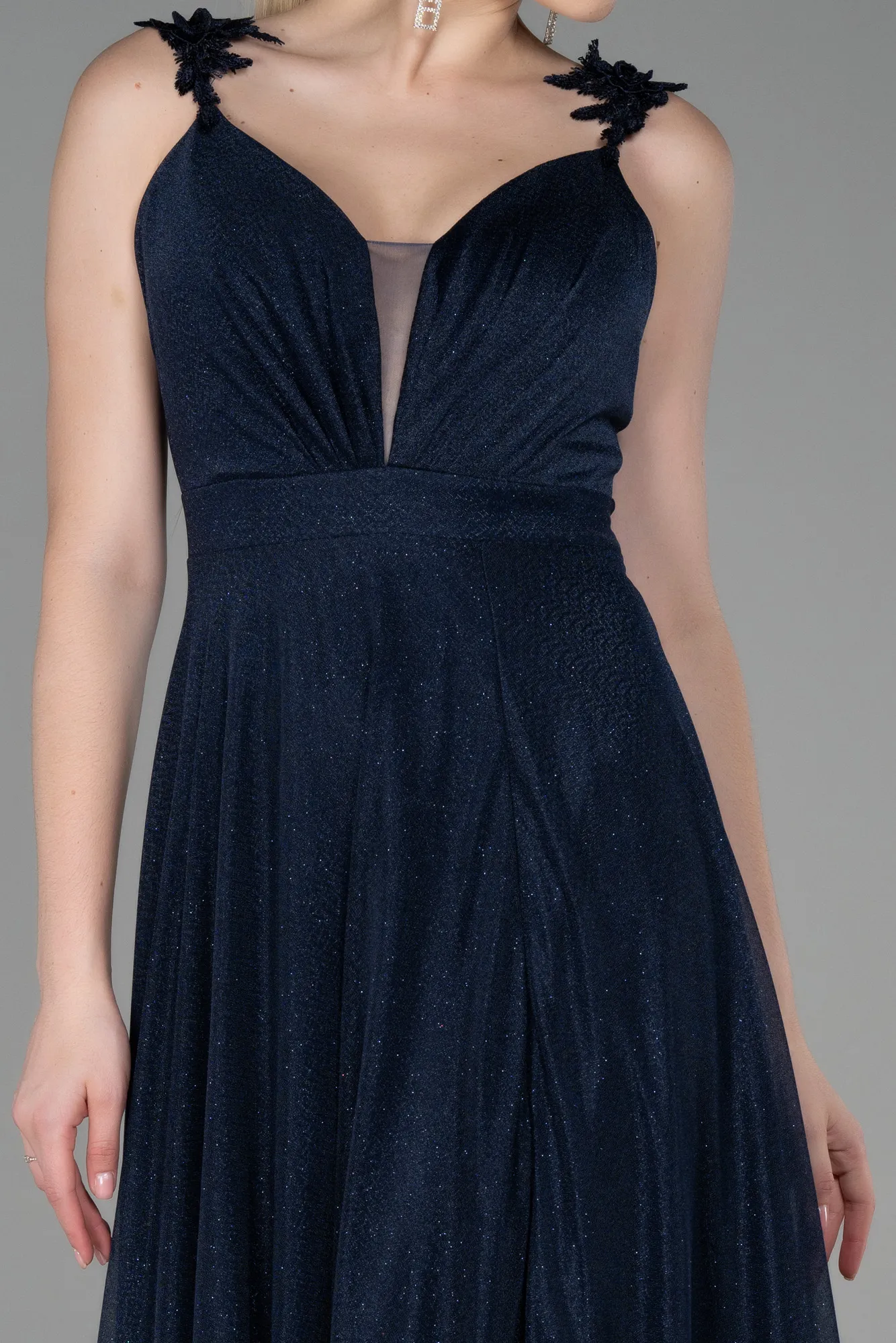 Navy Blue-Long Evening Dress ABU2307