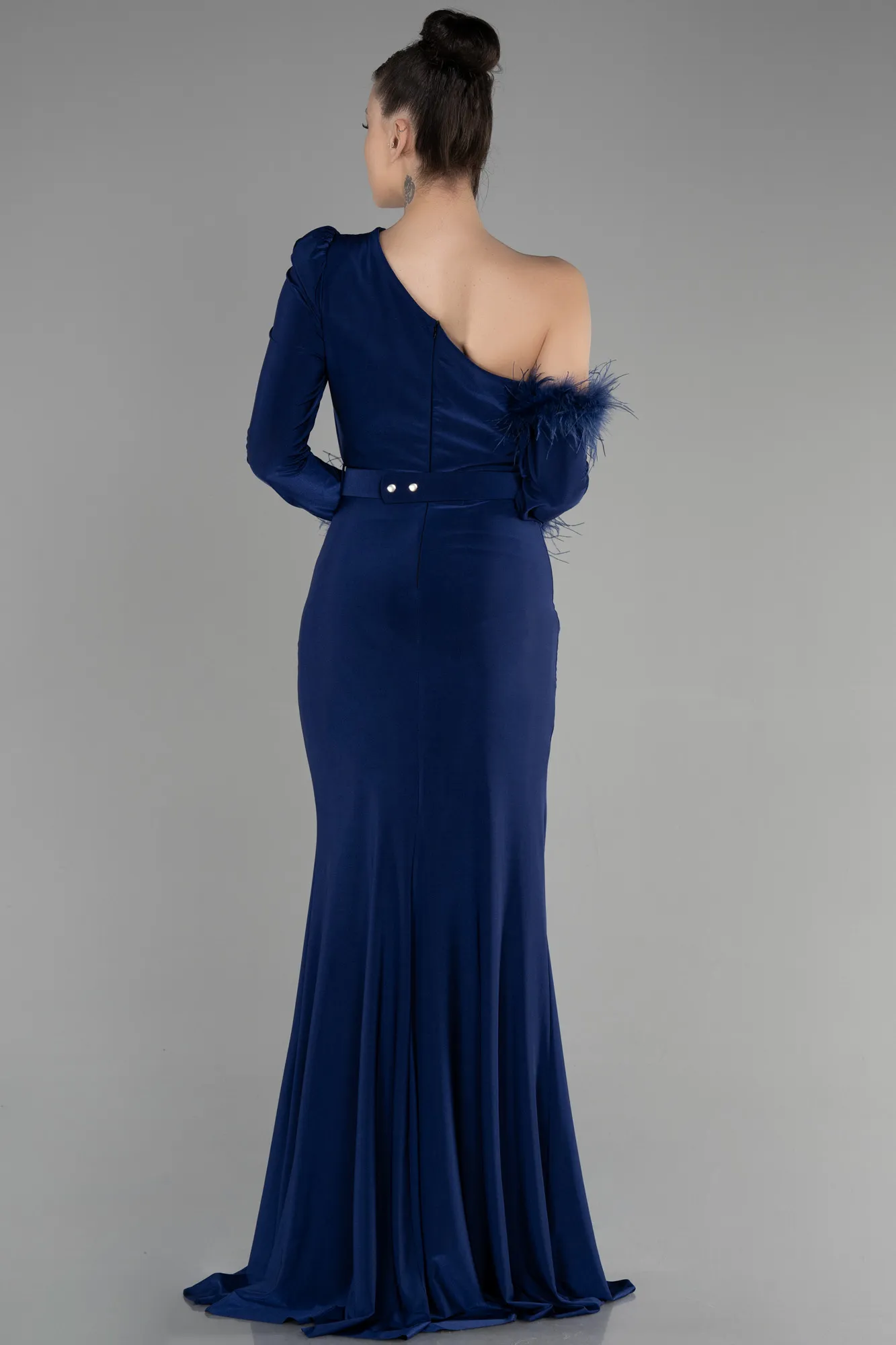 Navy Blue-Long Evening Dress ABU2842