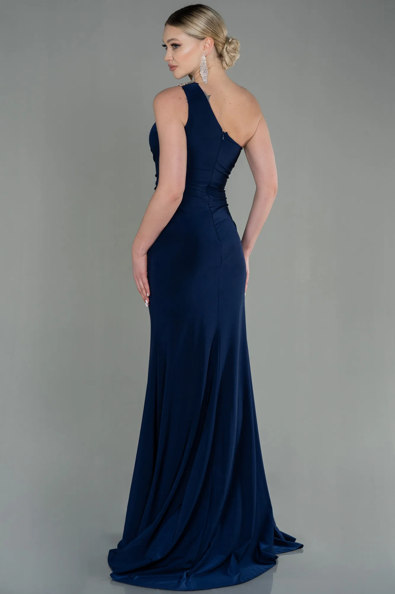 Navy Blue-Long Evening Dress ABU2964