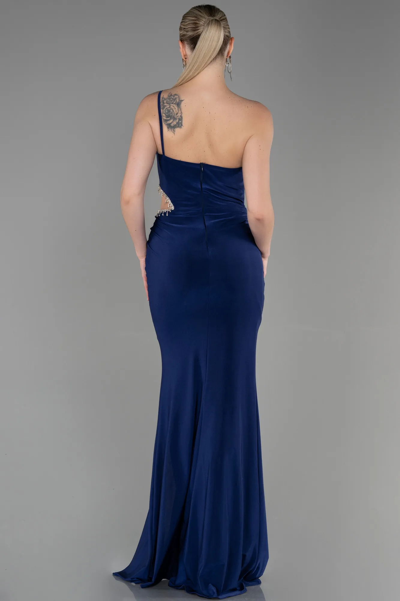 Navy Blue-Long Evening Dress ABU3328