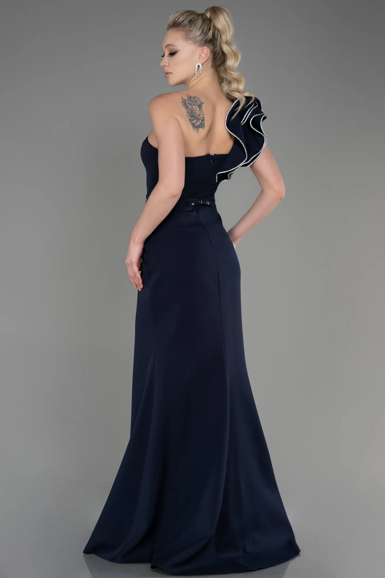 Navy Blue-Long Evening Dress ABU3605
