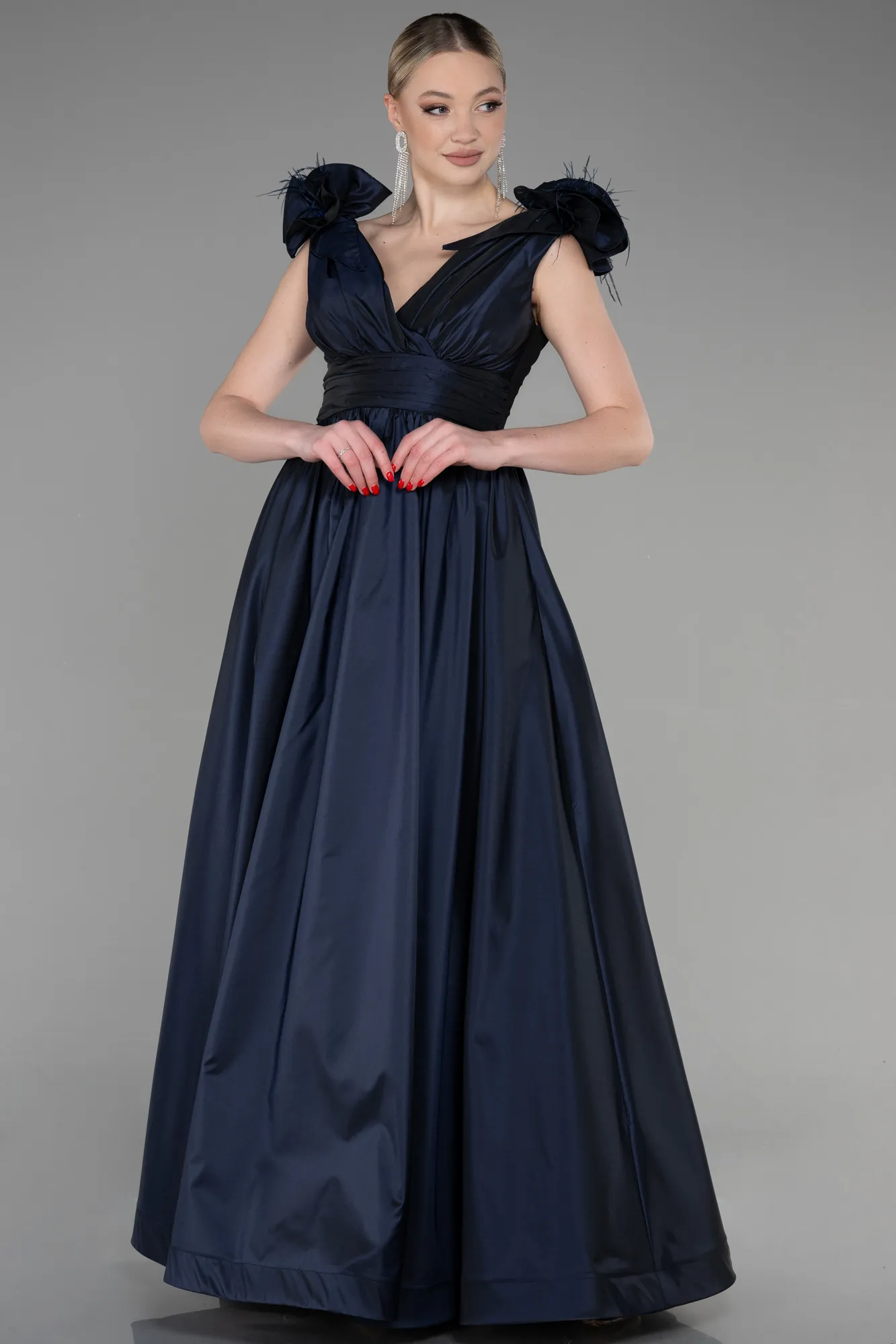 Navy Blue-Long Evening Dress ABU3607