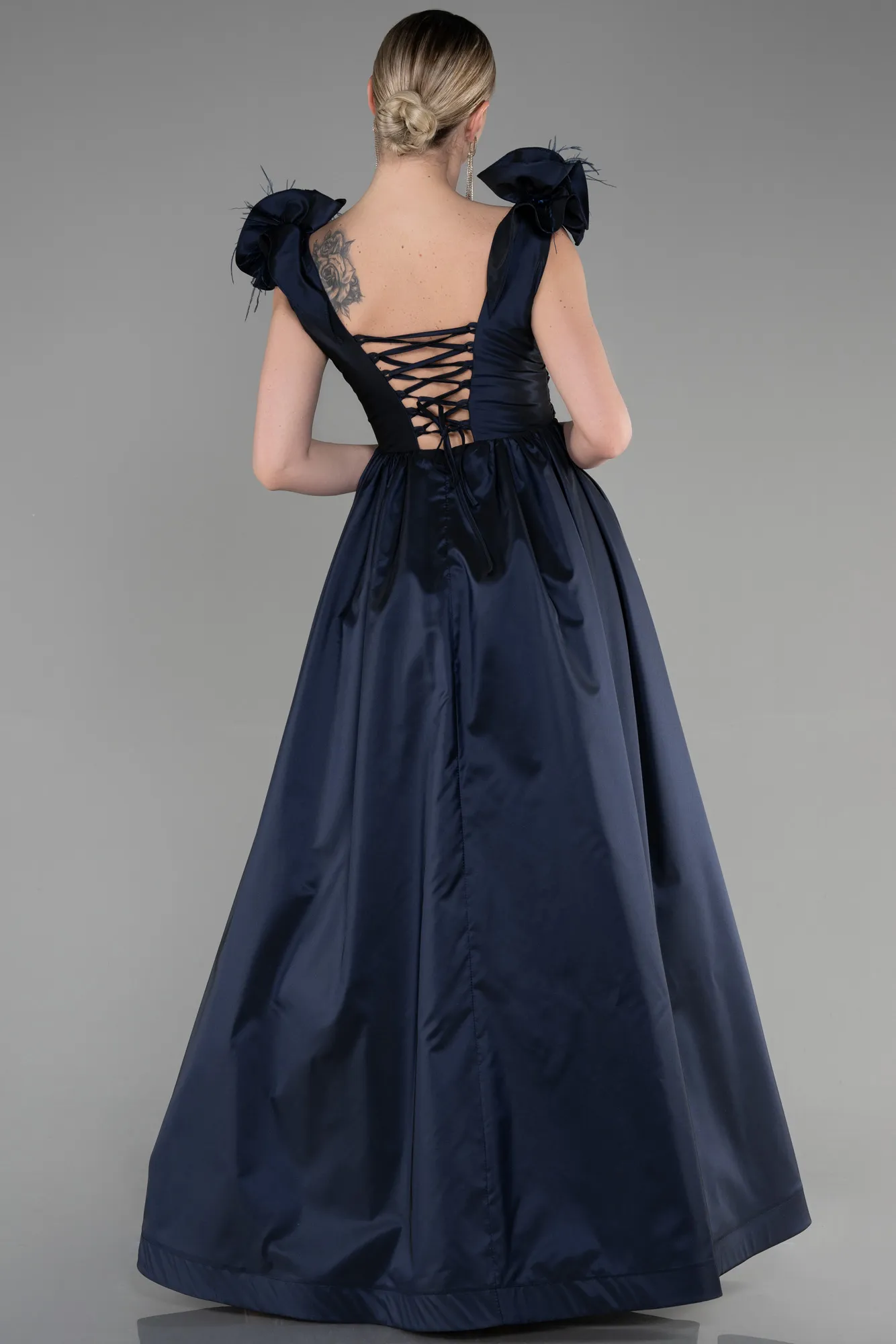Navy Blue-Long Evening Dress ABU3607