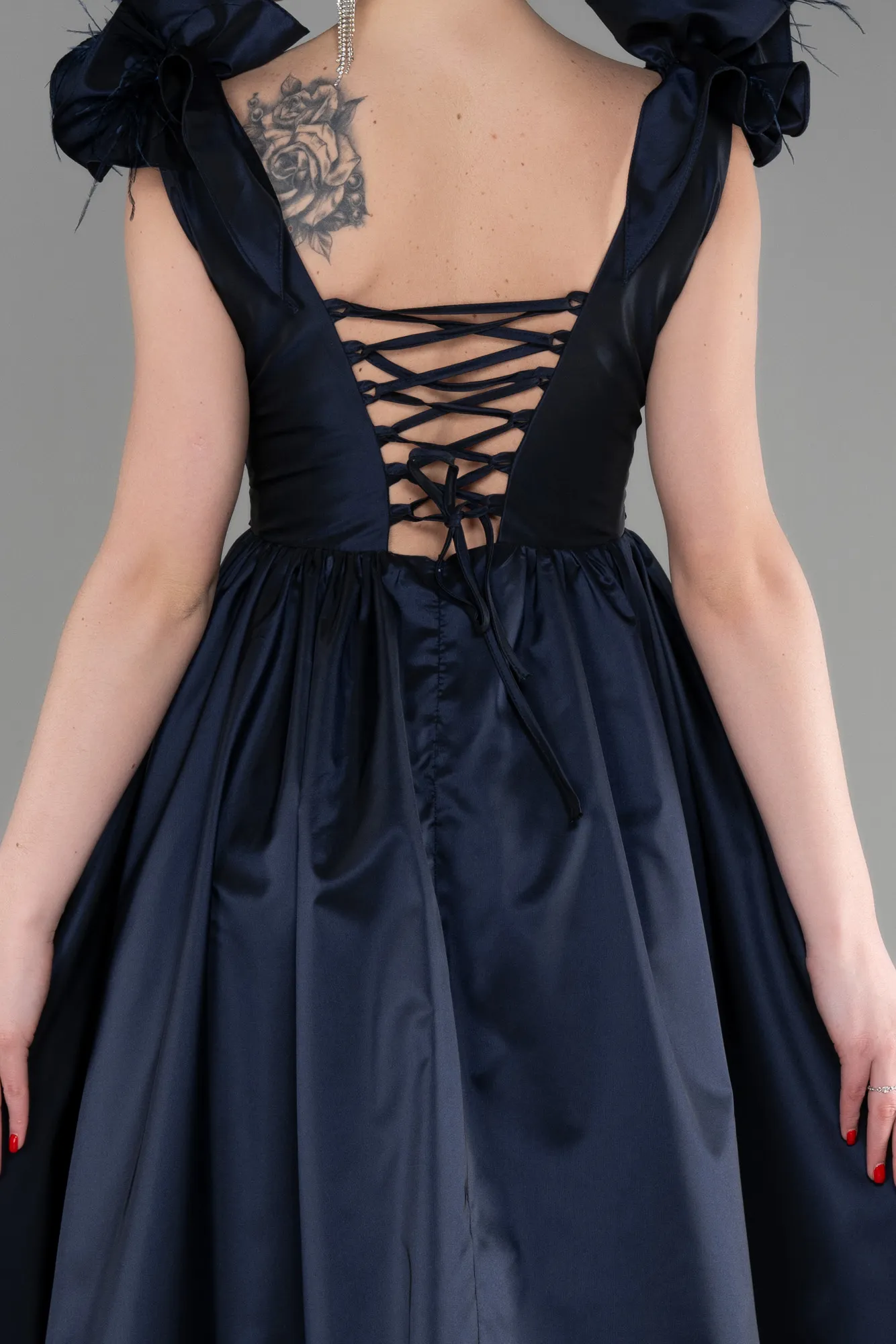 Navy Blue-Long Evening Dress ABU3607