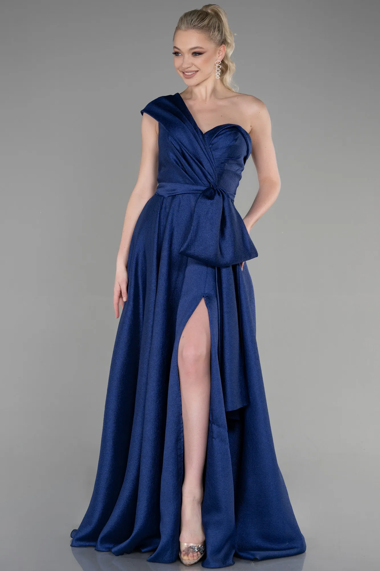 Navy Blue-Long Evening Dress ABU3632