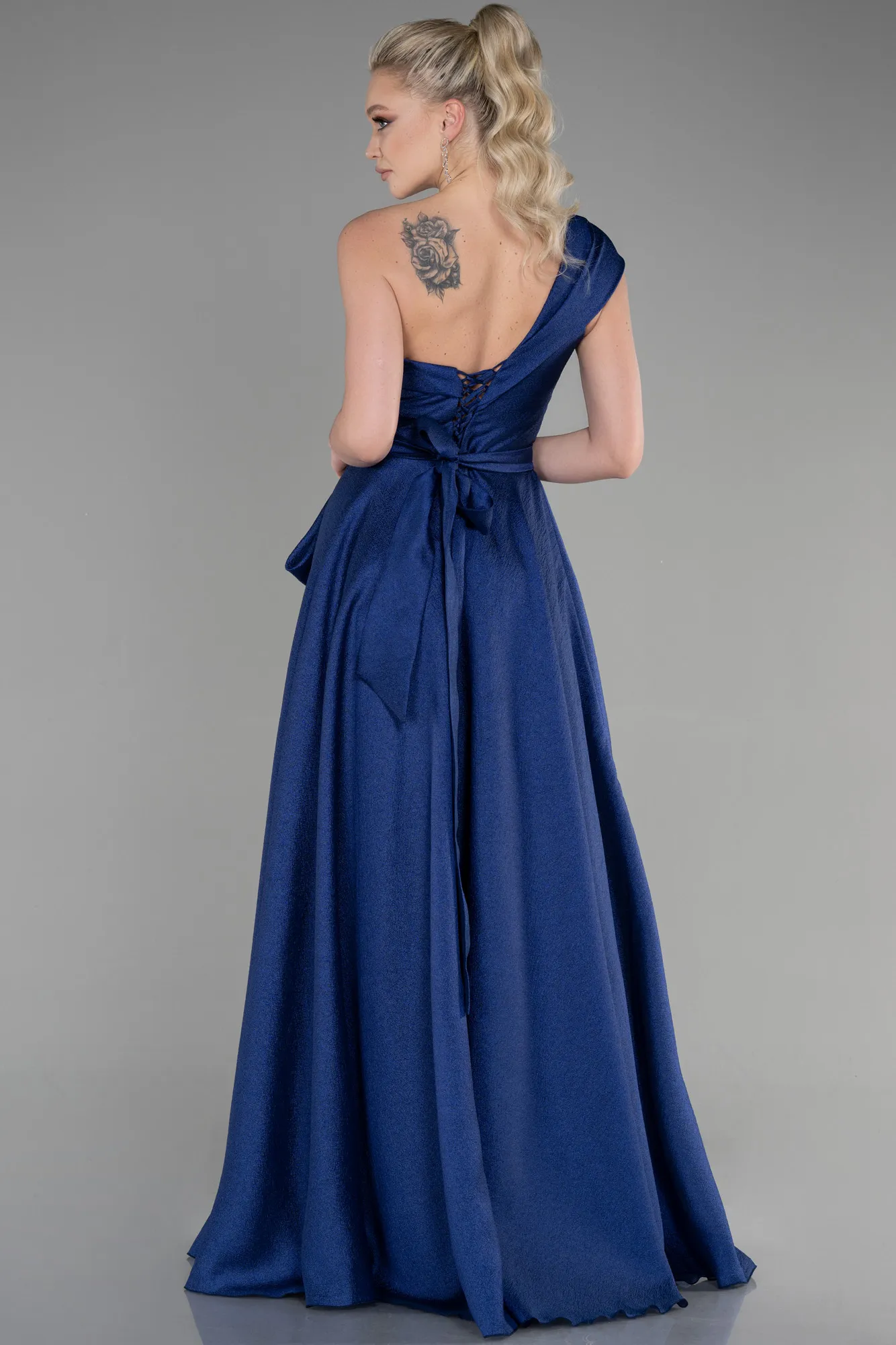 Navy Blue-Long Evening Dress ABU3632