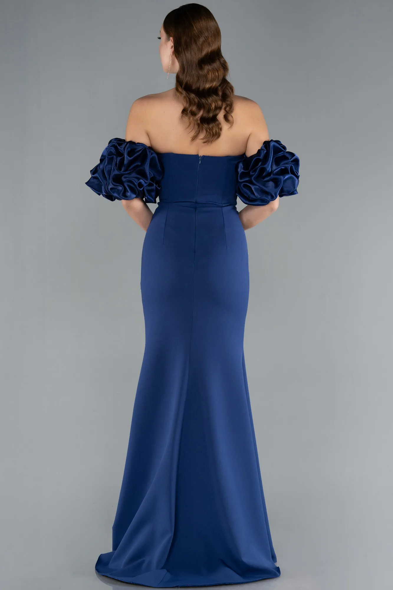 Navy Blue-Long Evening Dress ABU3659