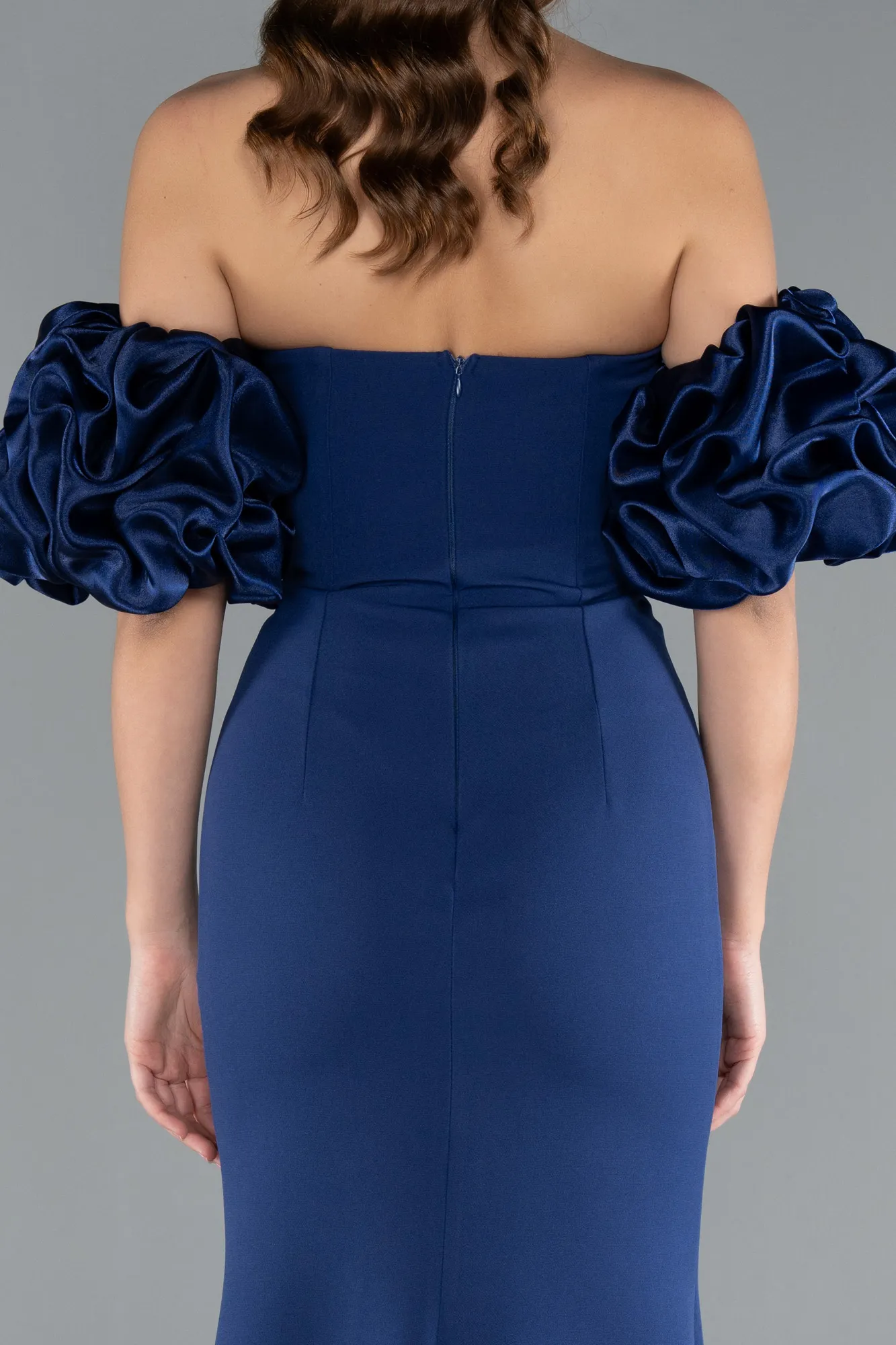 Navy Blue-Long Evening Dress ABU3659