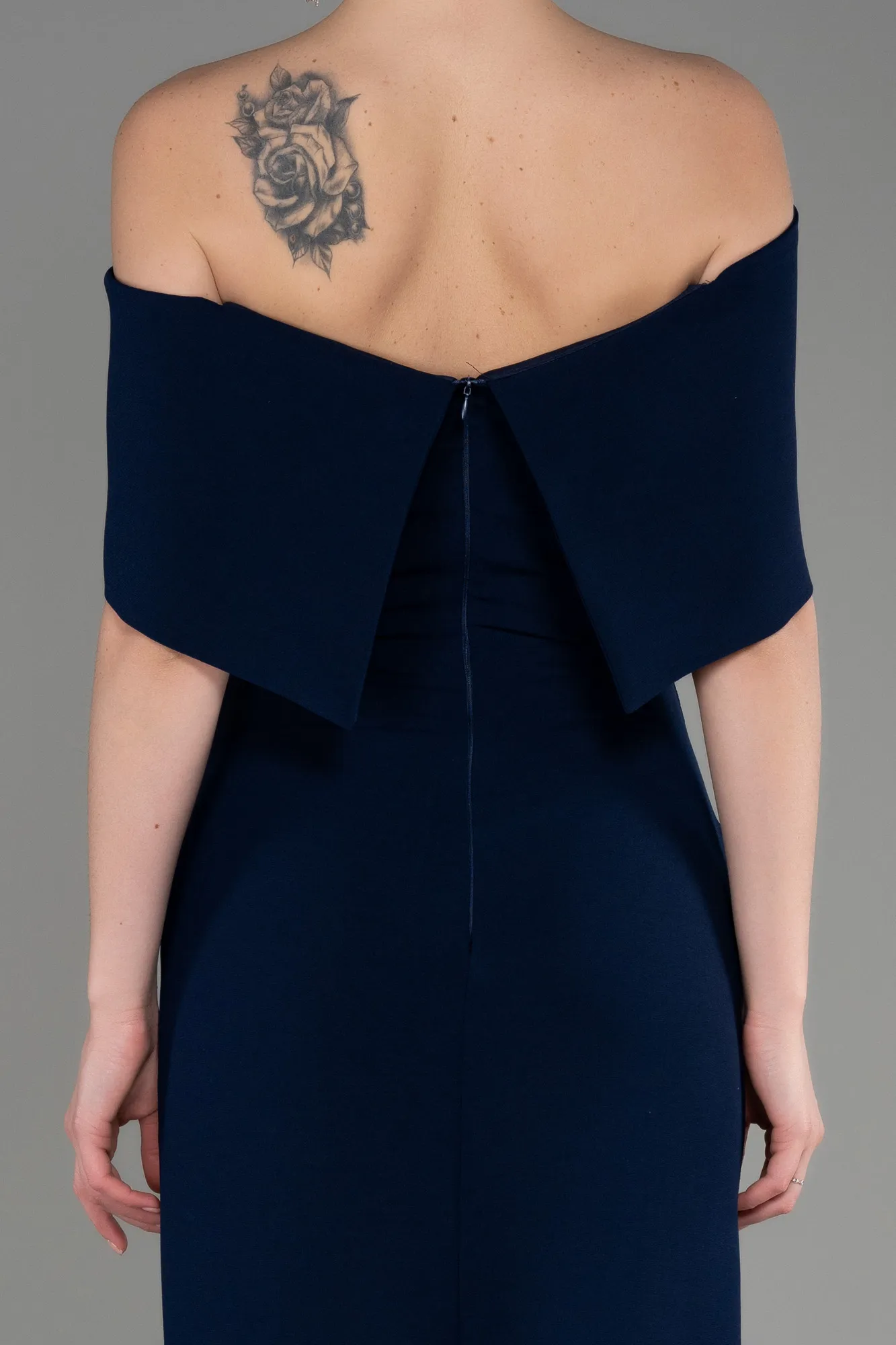 Navy Blue-Long Evening Dress ABU3775