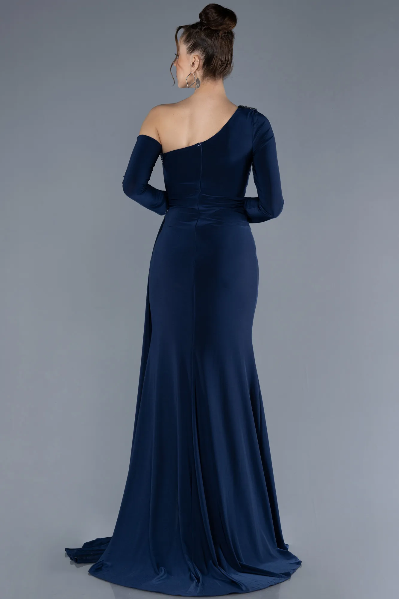 Navy Blue-Long Evening Dress ABU4615