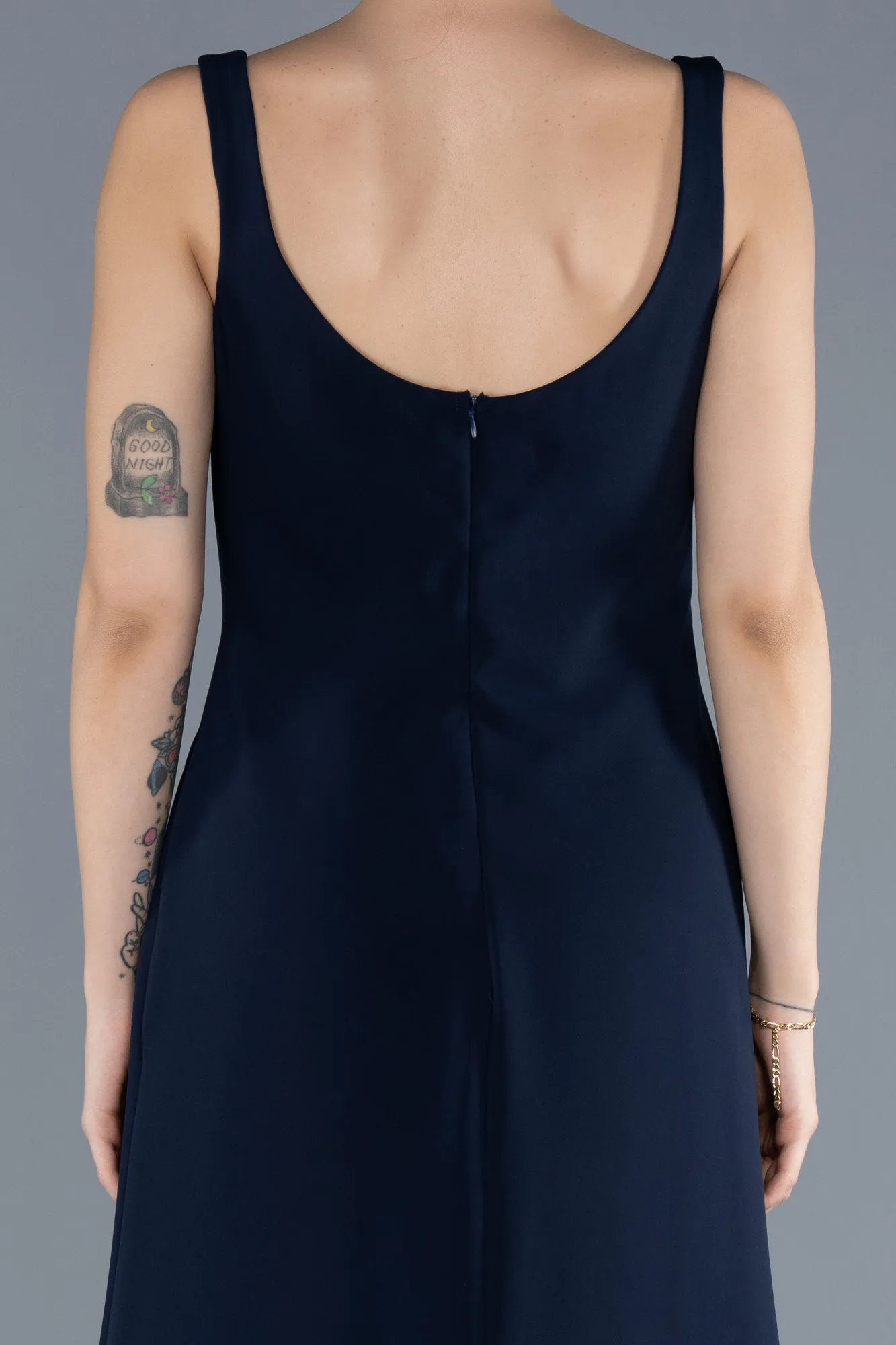 Navy Blue-Long Evening Dress ABU4621