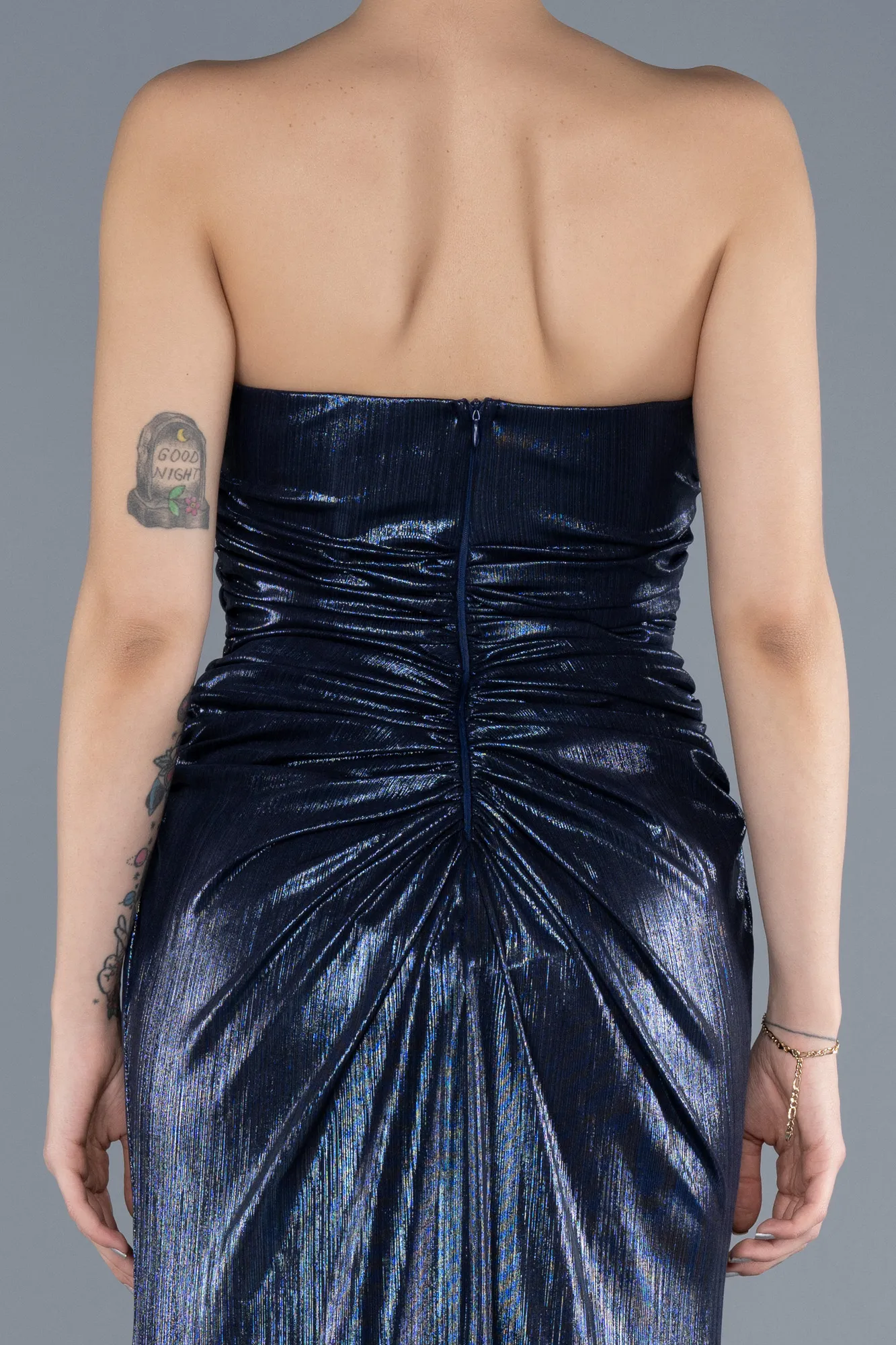 Navy Blue-Long Evening Dress ABU4623