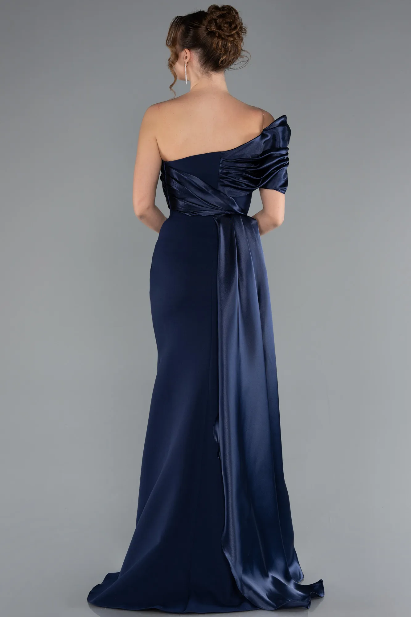 Navy Blue-Long Evening Dress ABU4904