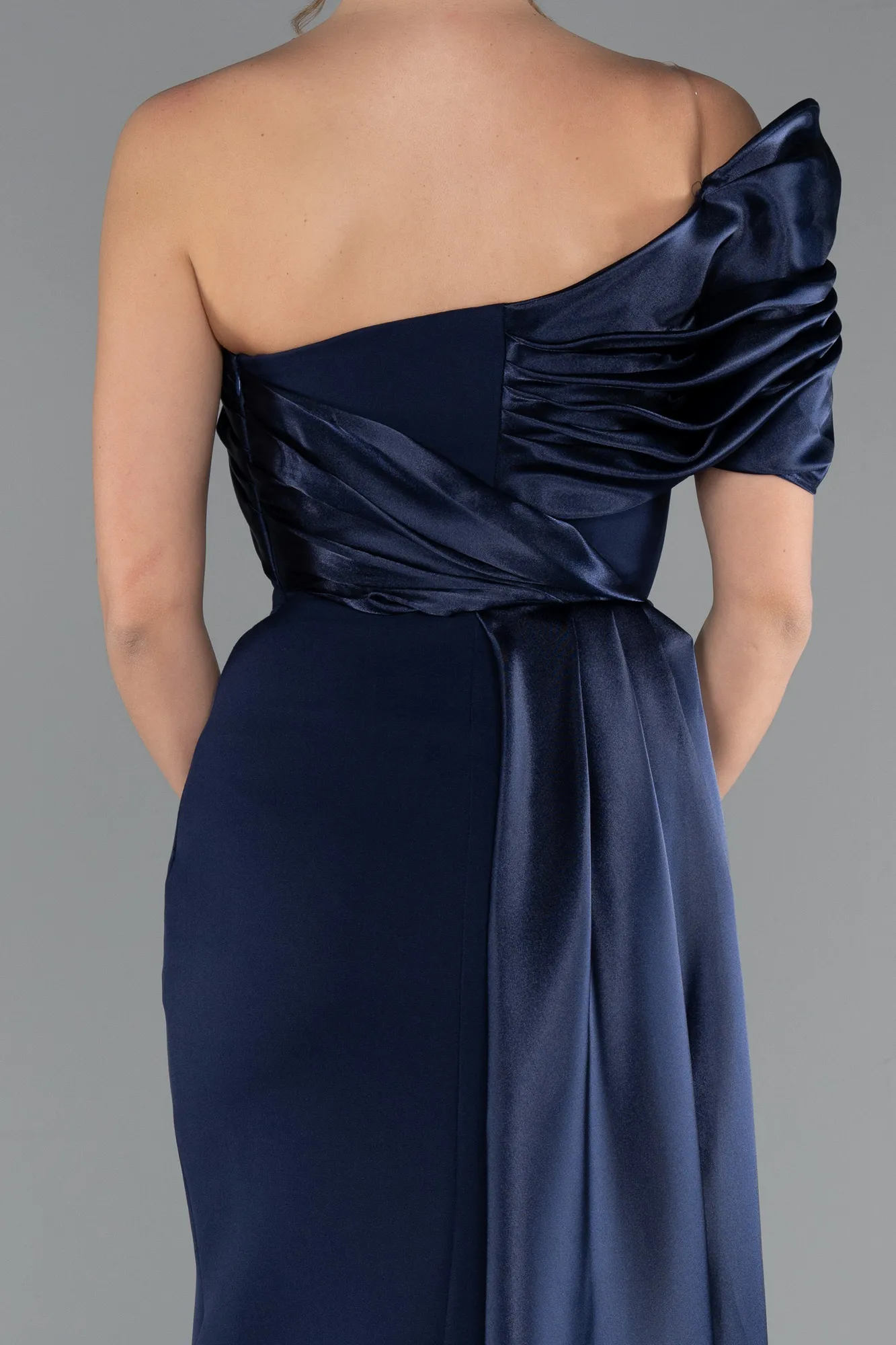 Navy Blue-Long Evening Dress ABU4904