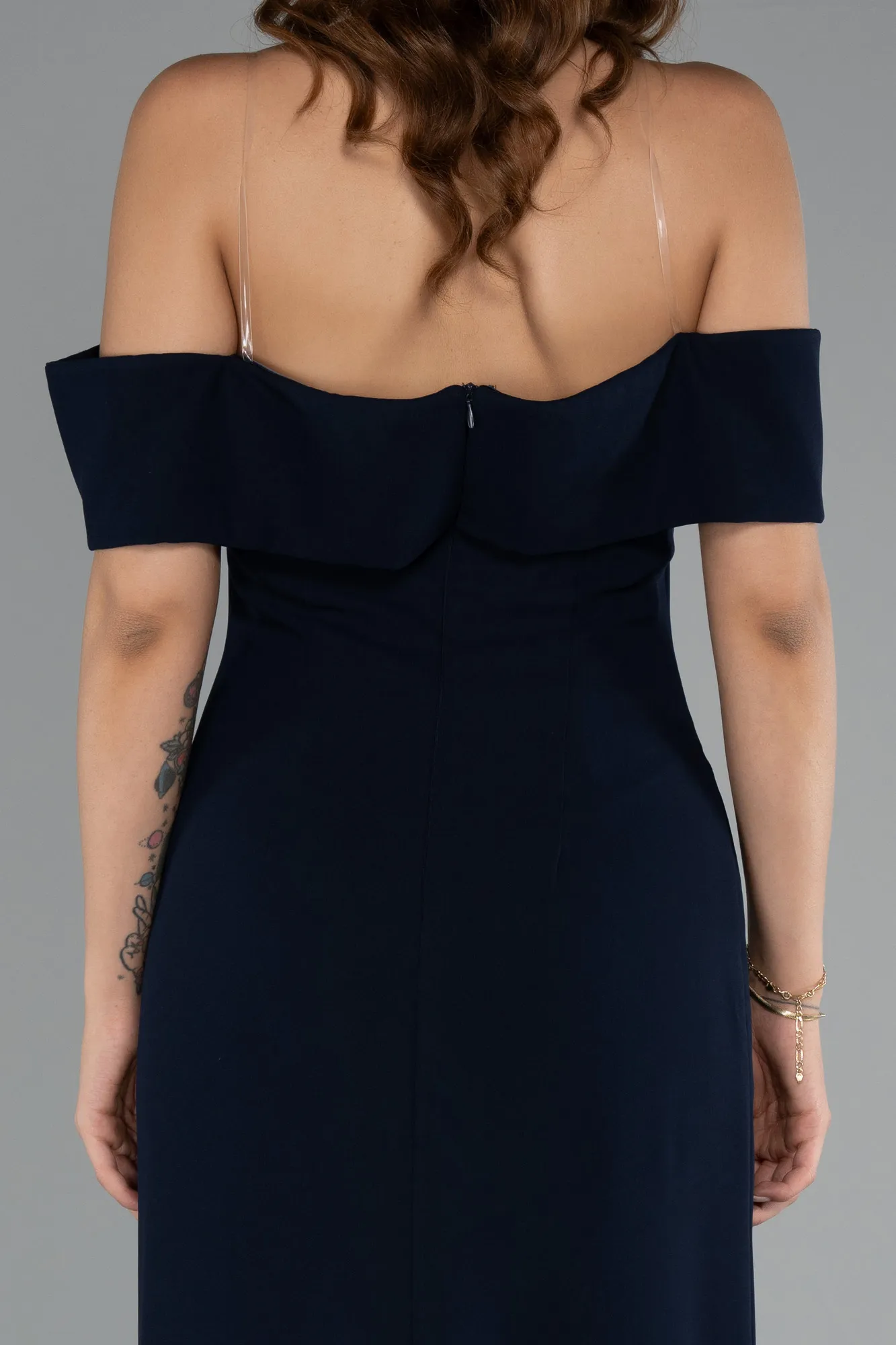 Navy Blue-Long Evening Dress ABU5173