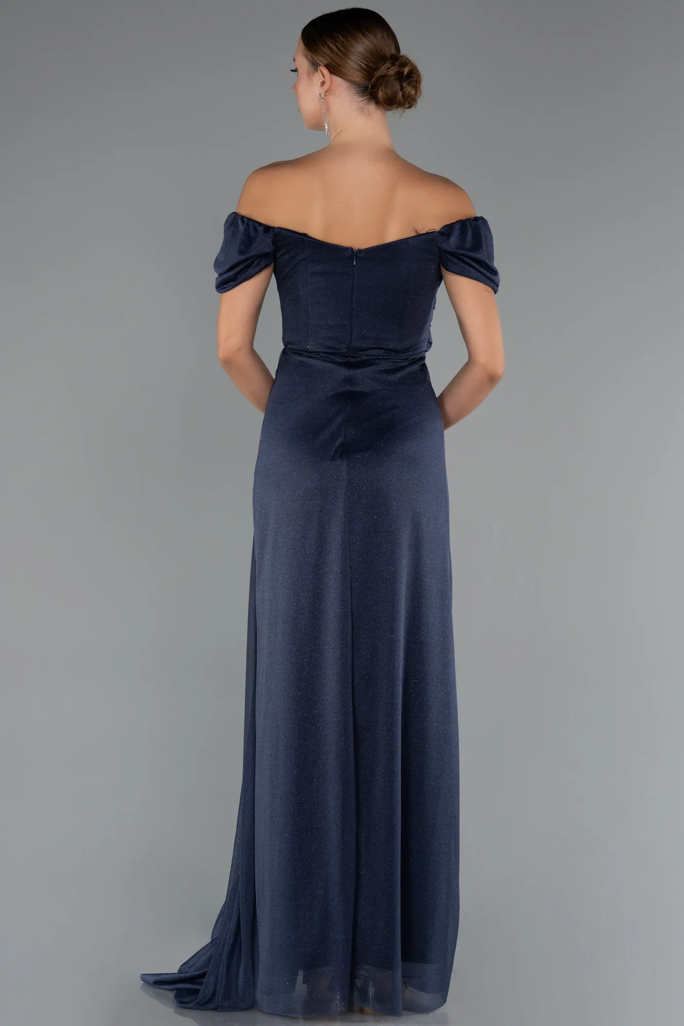 Navy Blue-Long Evening Dress ABU5250