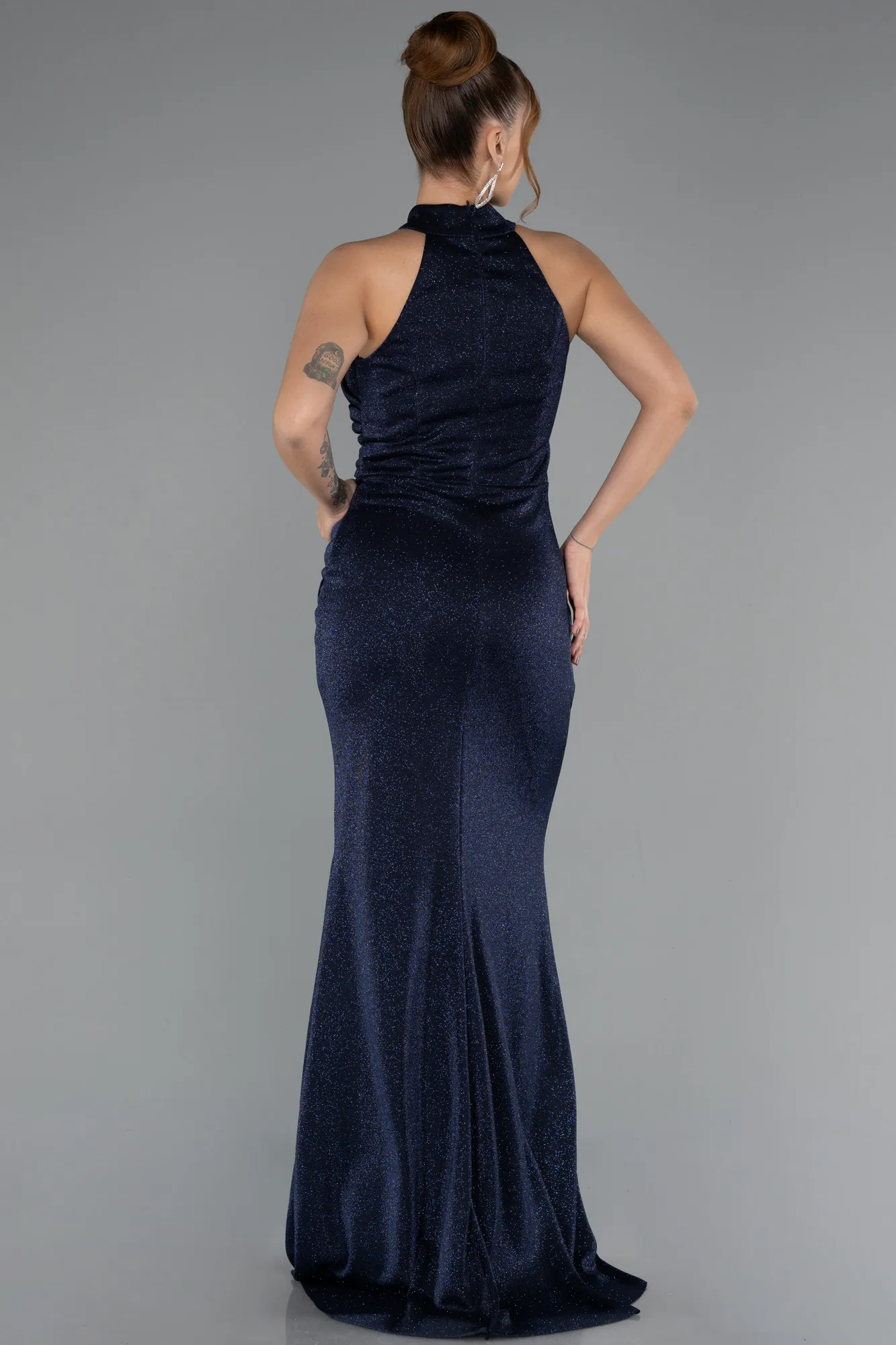 Navy Blue-Long Evening Dress ABU5426