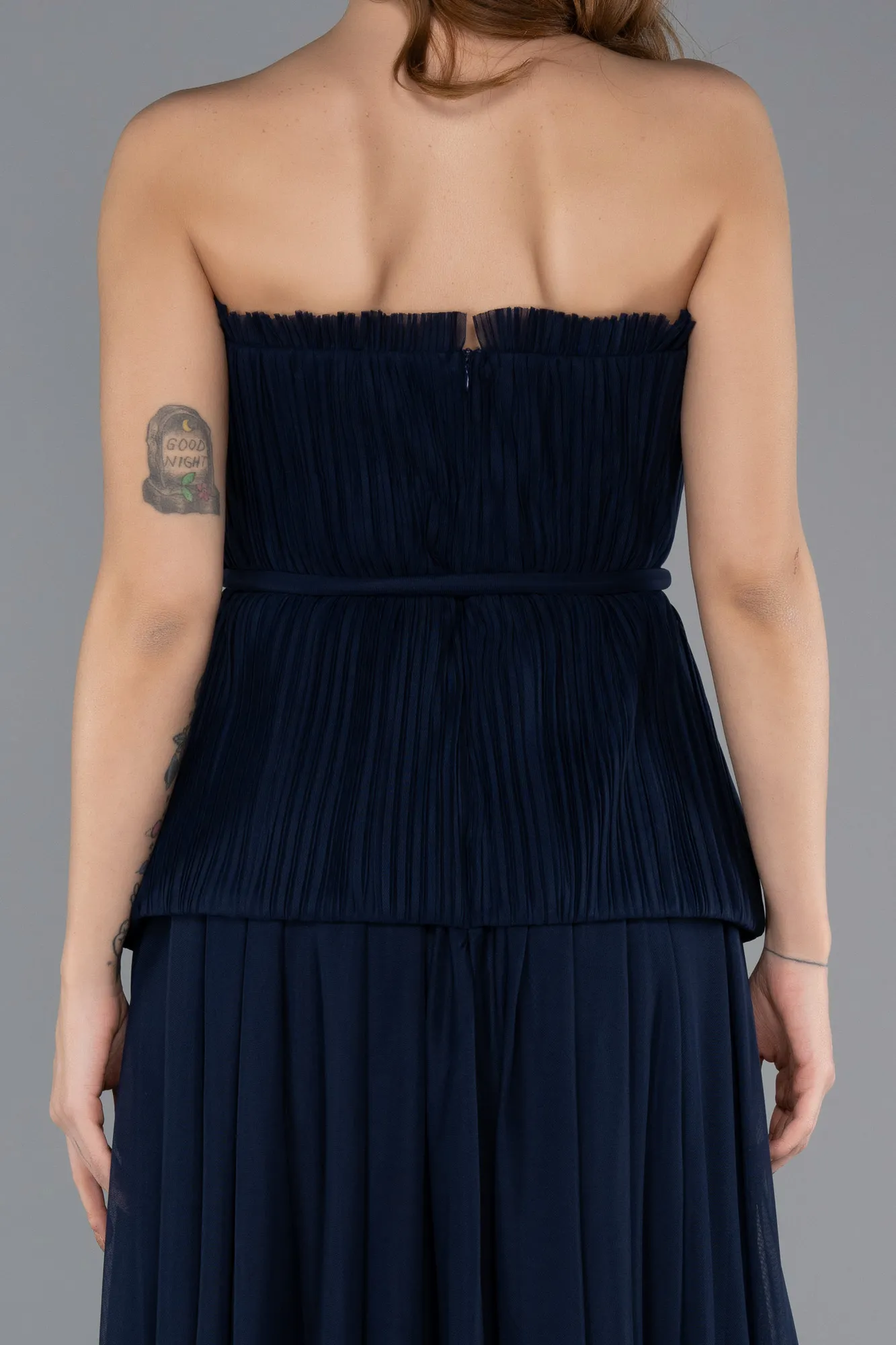 Navy Blue-Long Evening Dress ABU5504