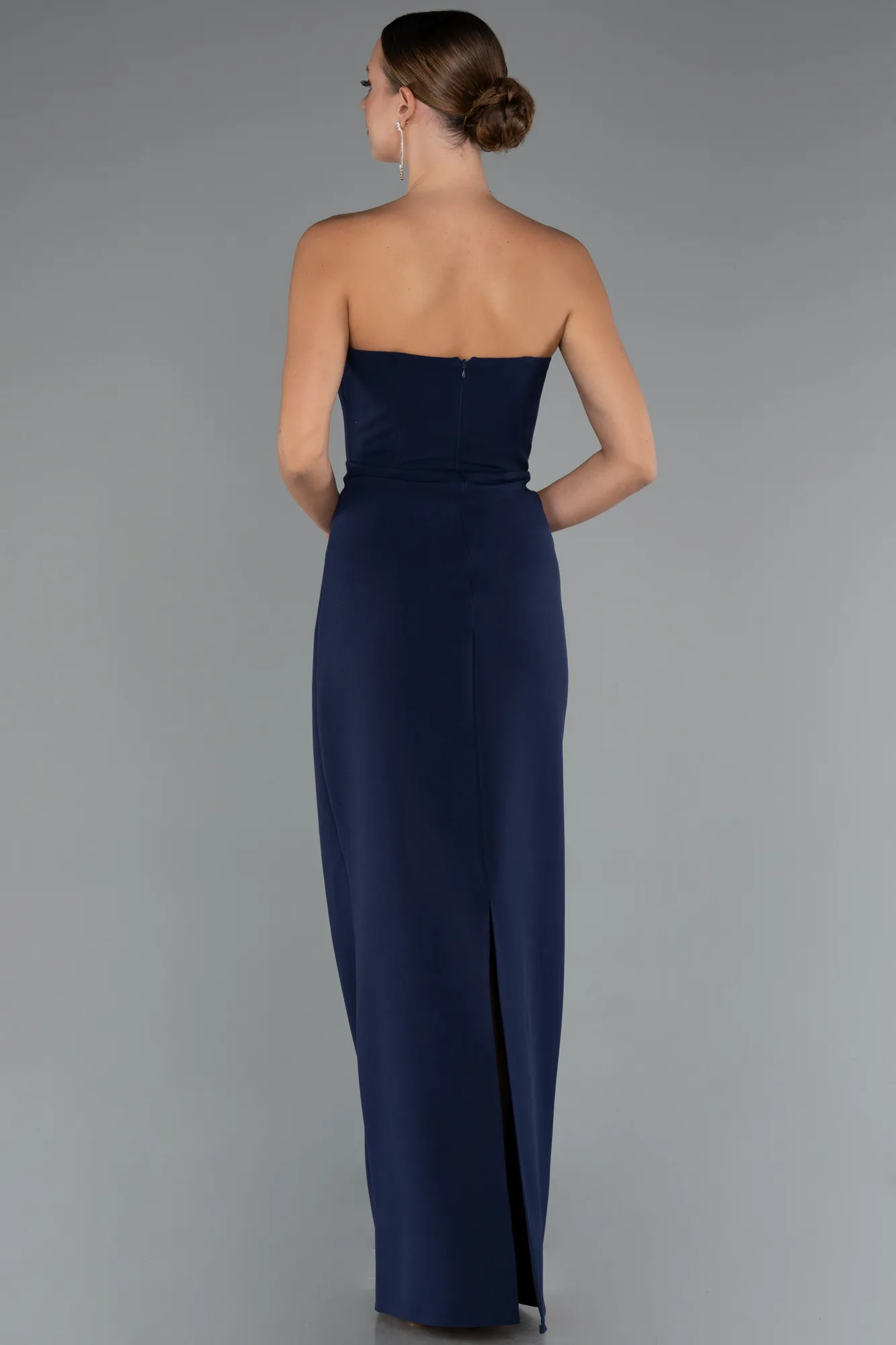 Navy Blue-Long Evening Gown ABU5235