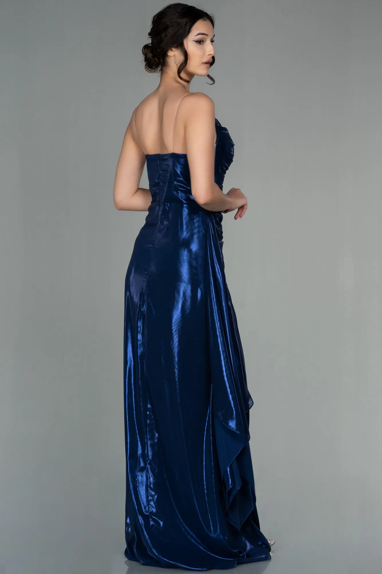 Navy Blue-Long Invitation Dress ABU2807