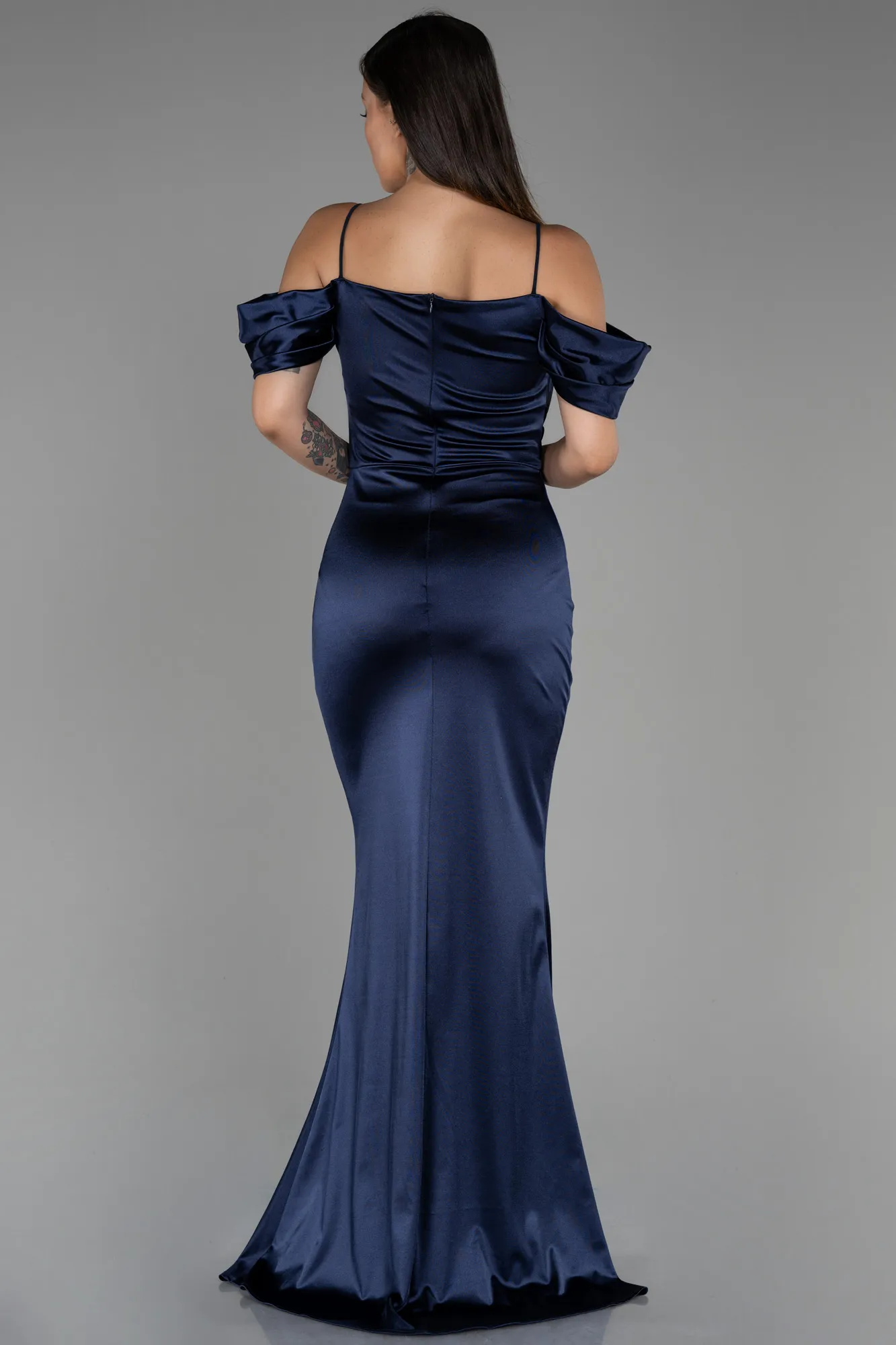 Navy Blue-Long Mermaid Evening Dress ABU3241
