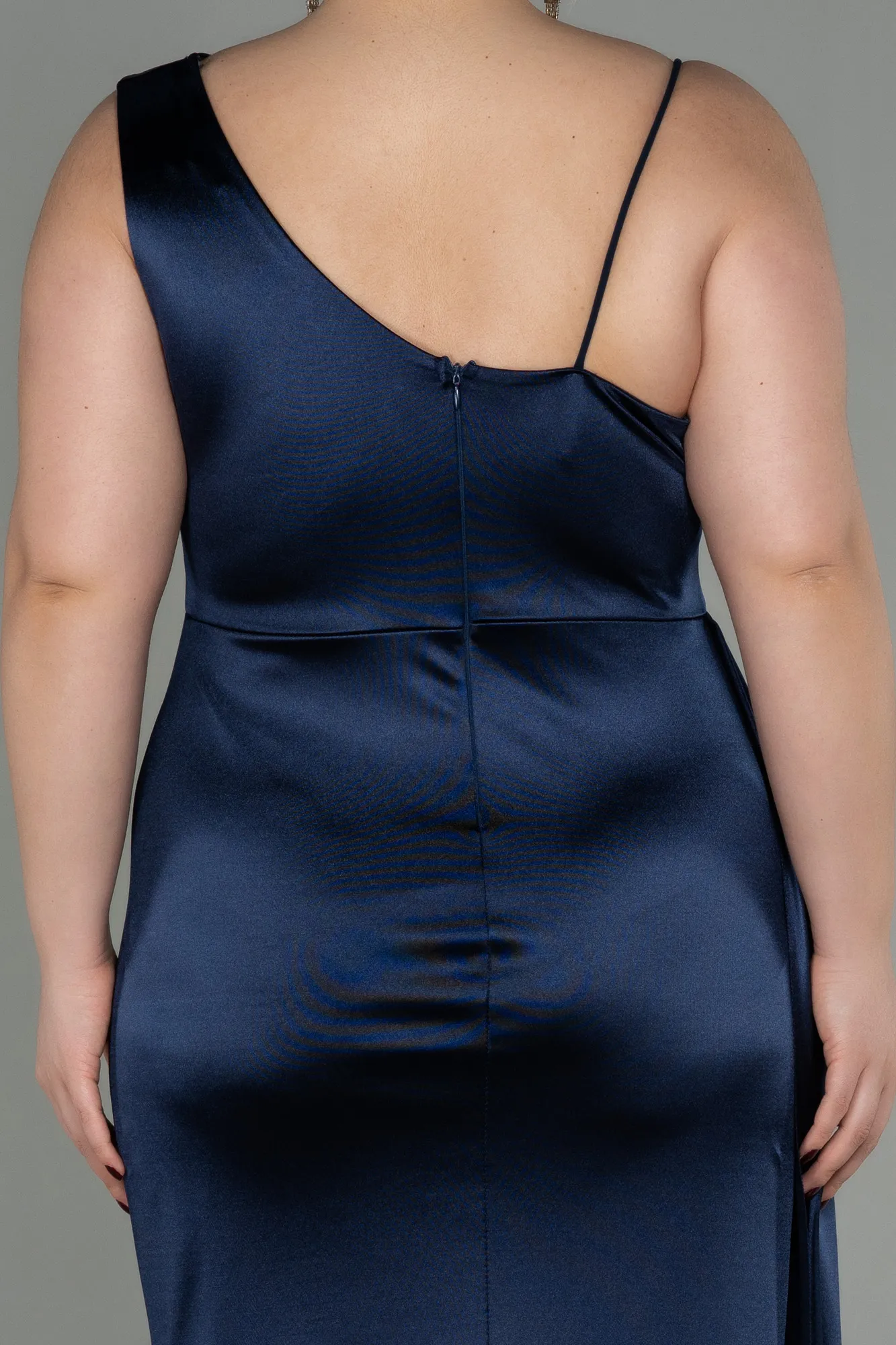 Navy Blue-Long Plus Size Evening Dress ABU2932