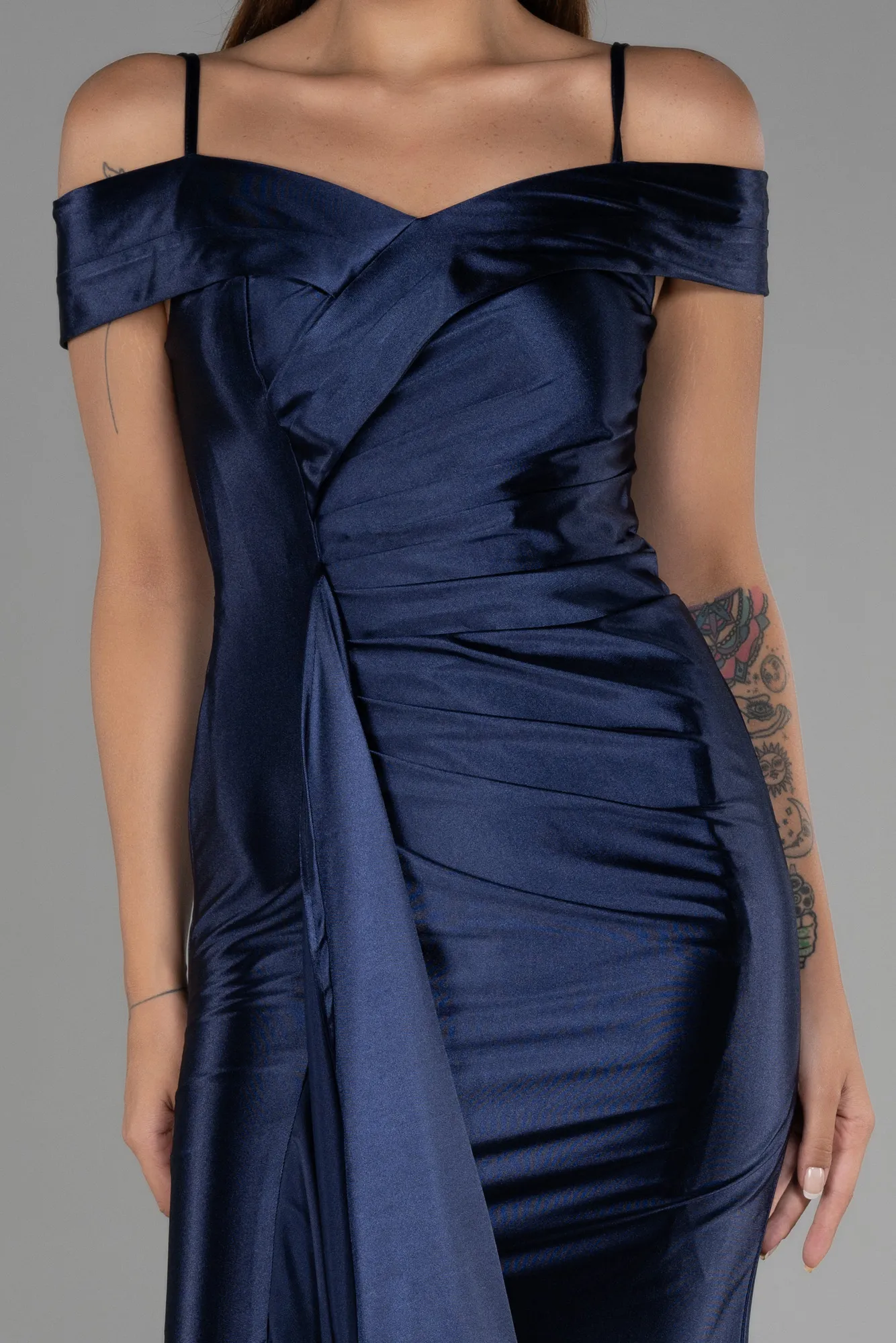 Navy Blue-Long Prom Gown ABU3240