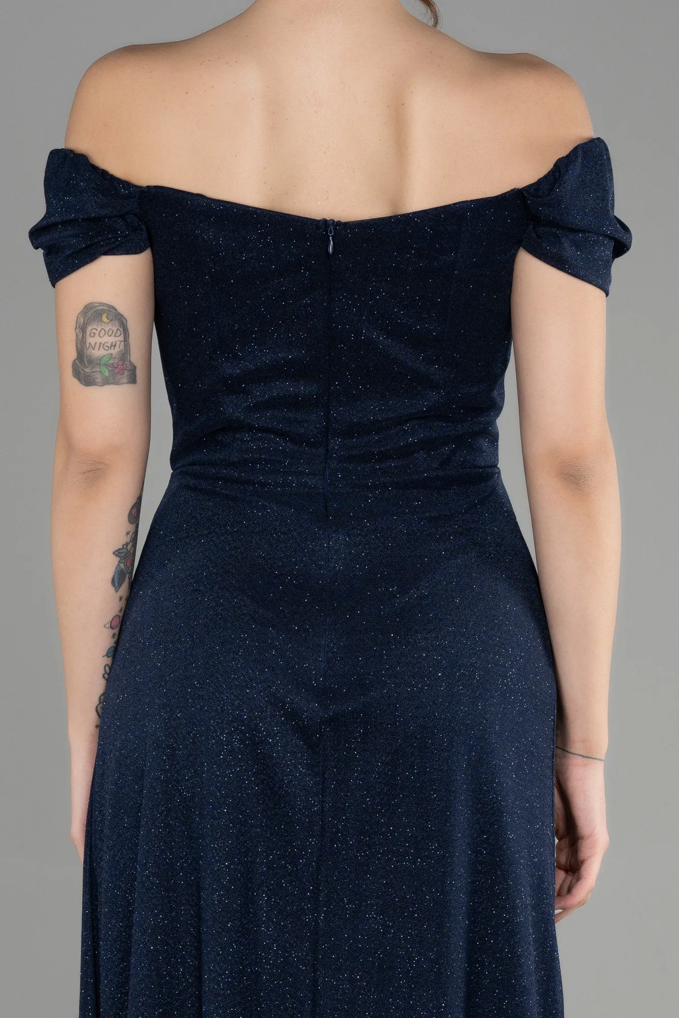 Navy Blue-Long Prom Gown ABU3472