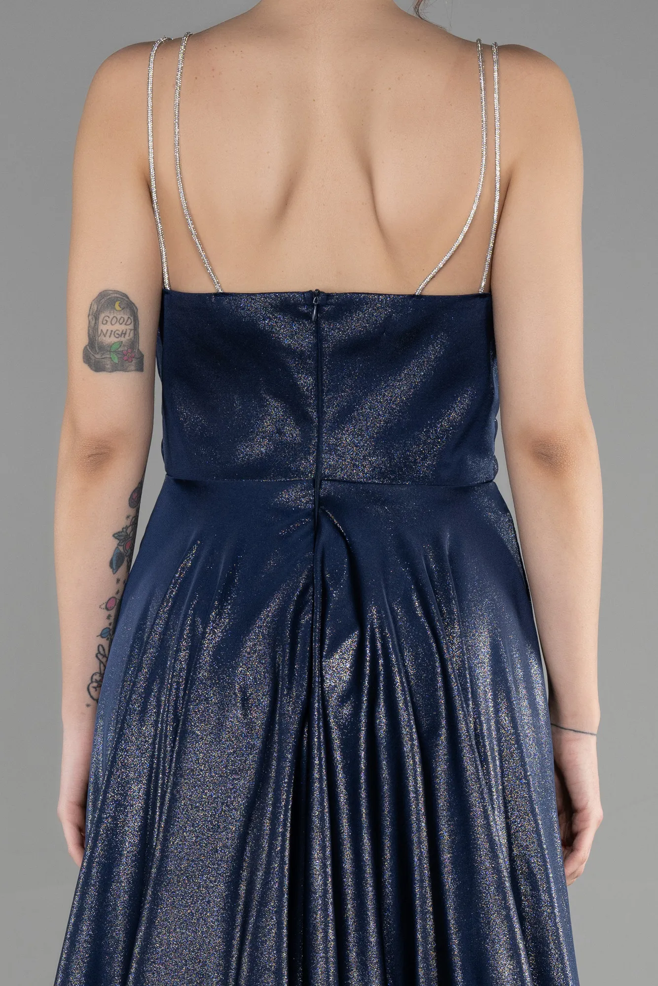 Navy Blue-Long Prom Gown ABU3506