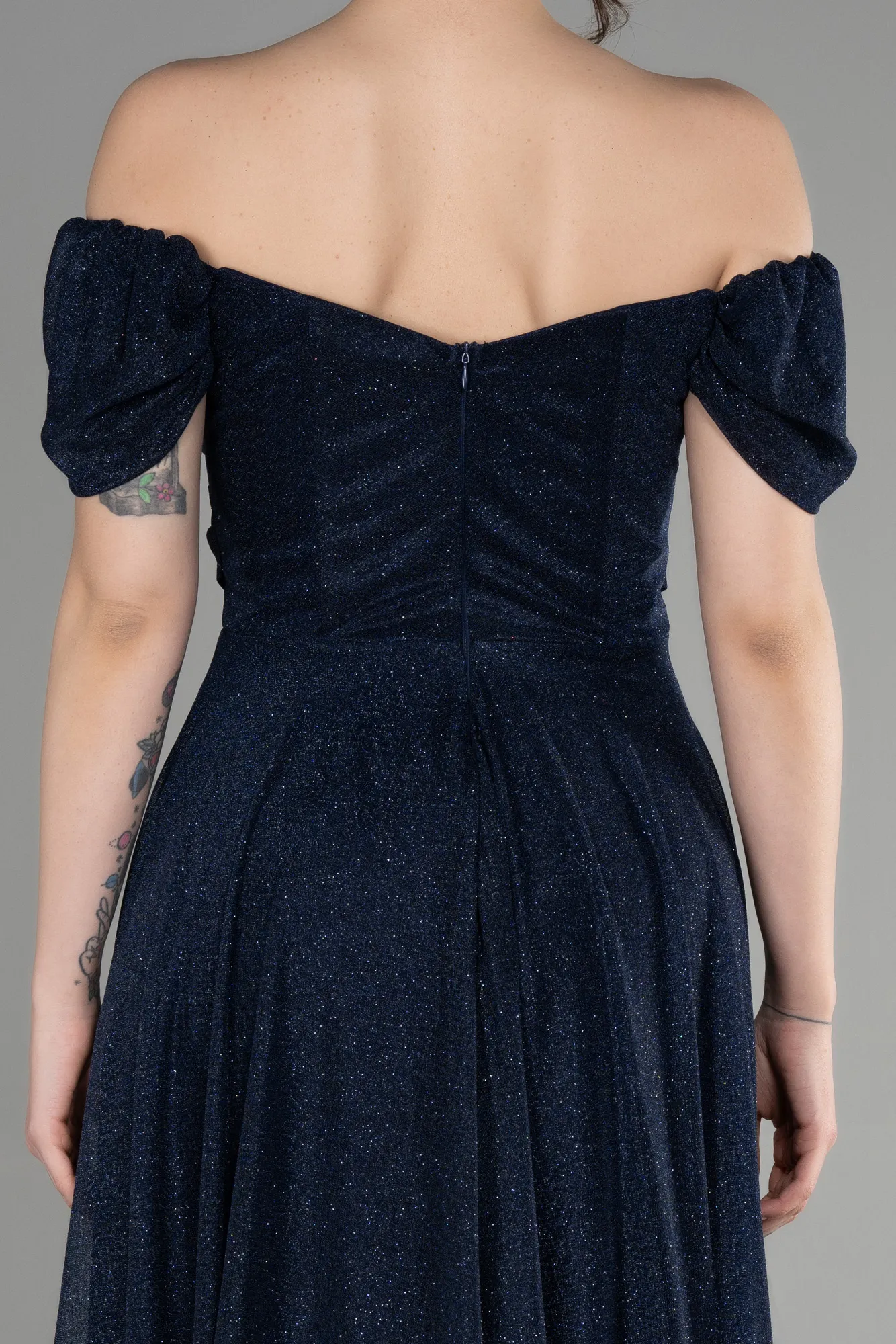 Navy Blue-Long Prom Gown ABU3660