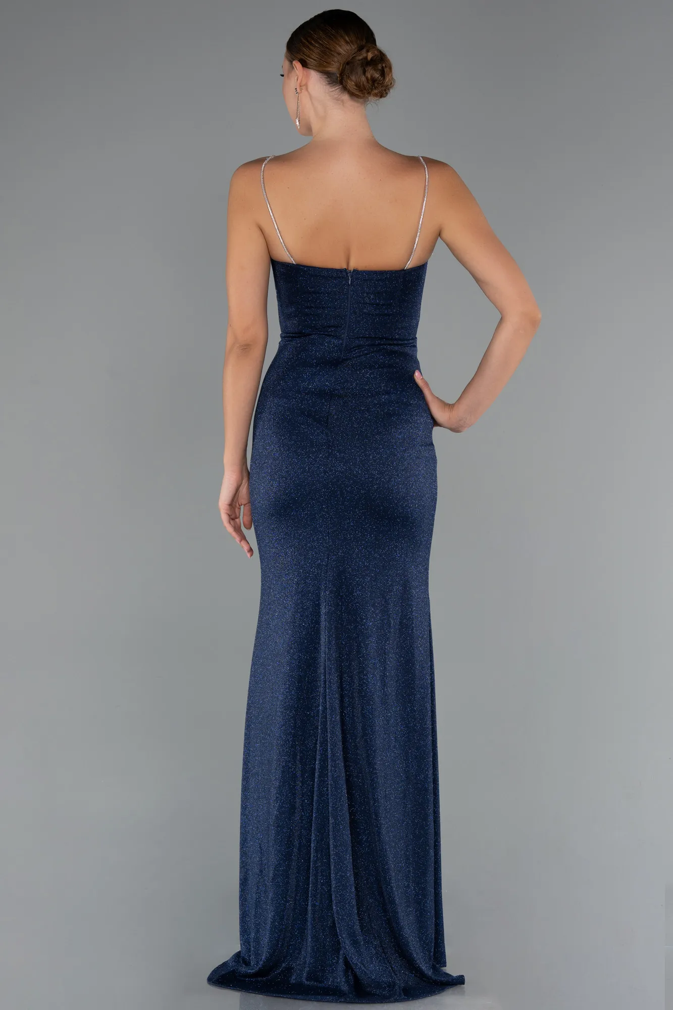 Navy Blue-Long Prom Gown ABU5245