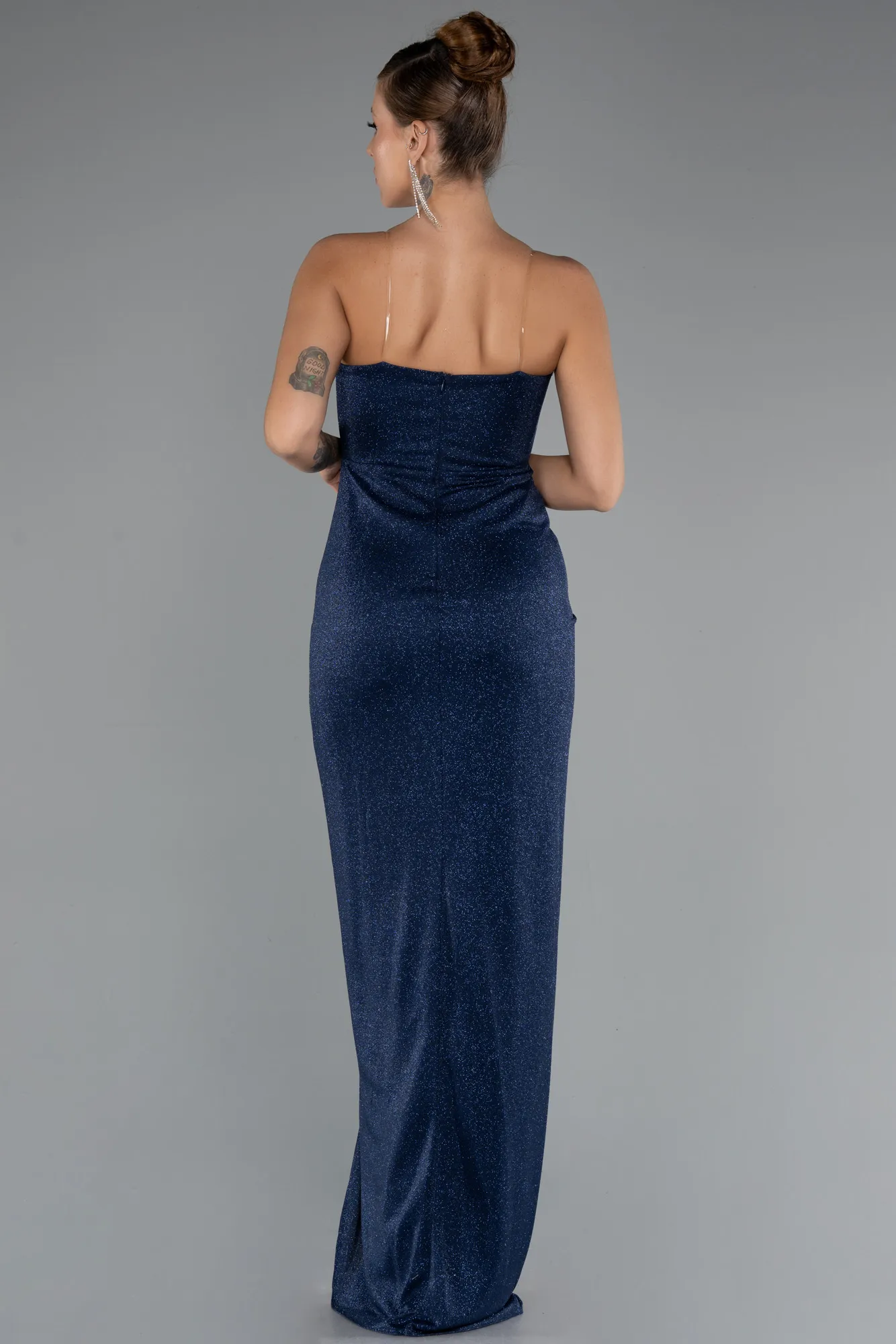 Navy Blue-Long Prom Gown ABU5339