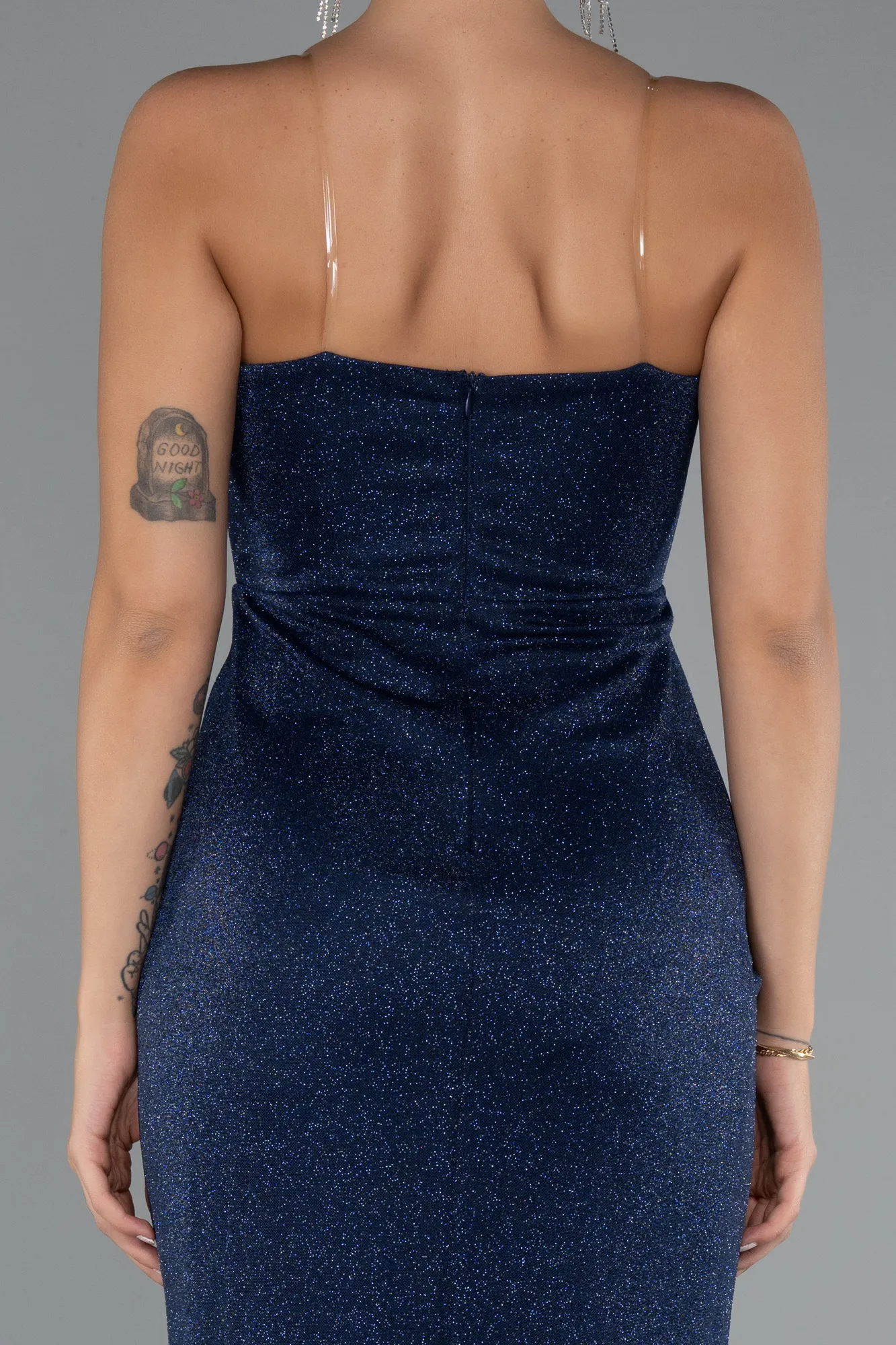 Navy Blue-Long Prom Gown ABU5339