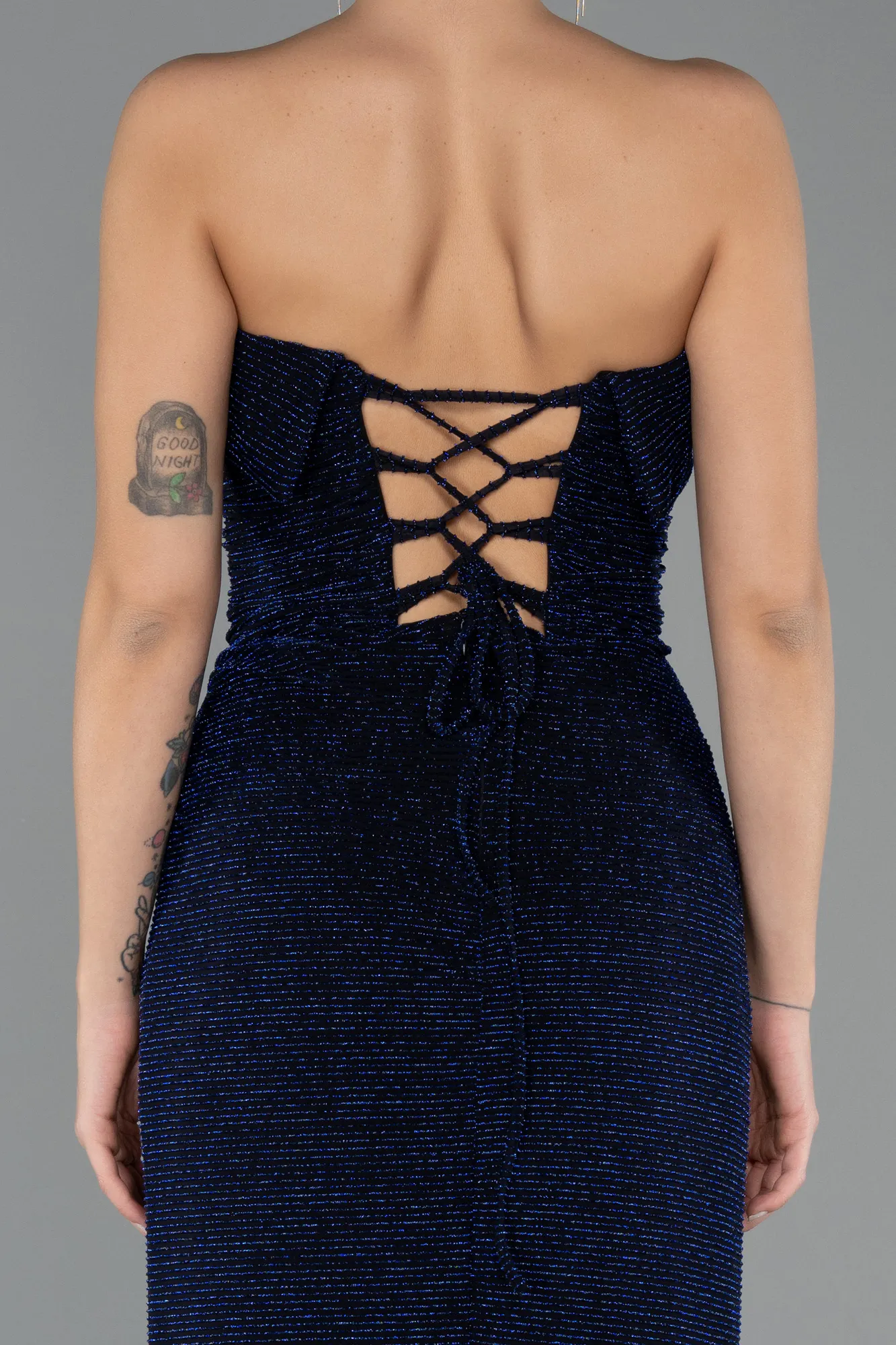 Navy Blue-Long Prom Gown ABU5445