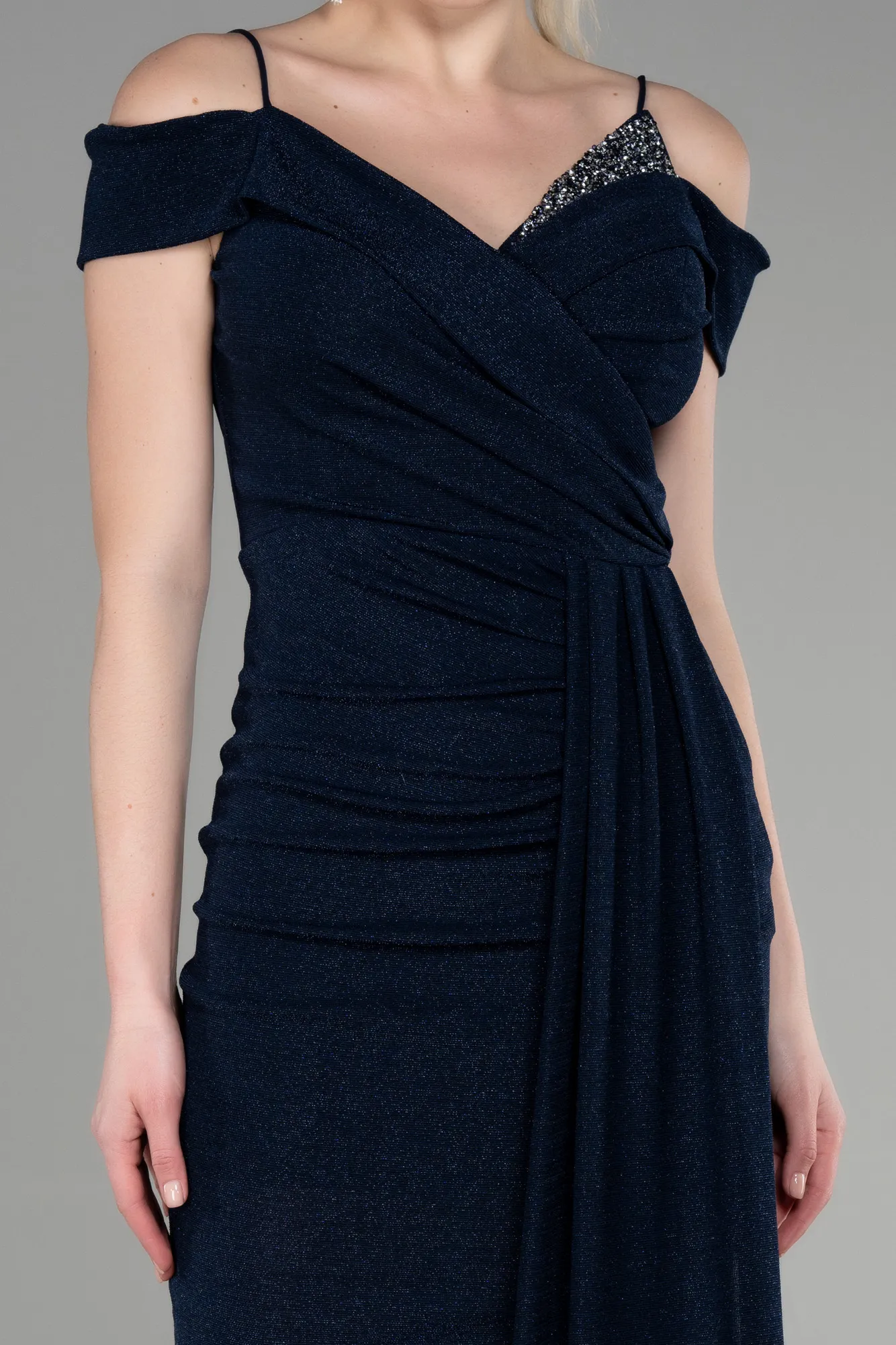 Navy Blue-Midi Cocktail Dress ABK1958