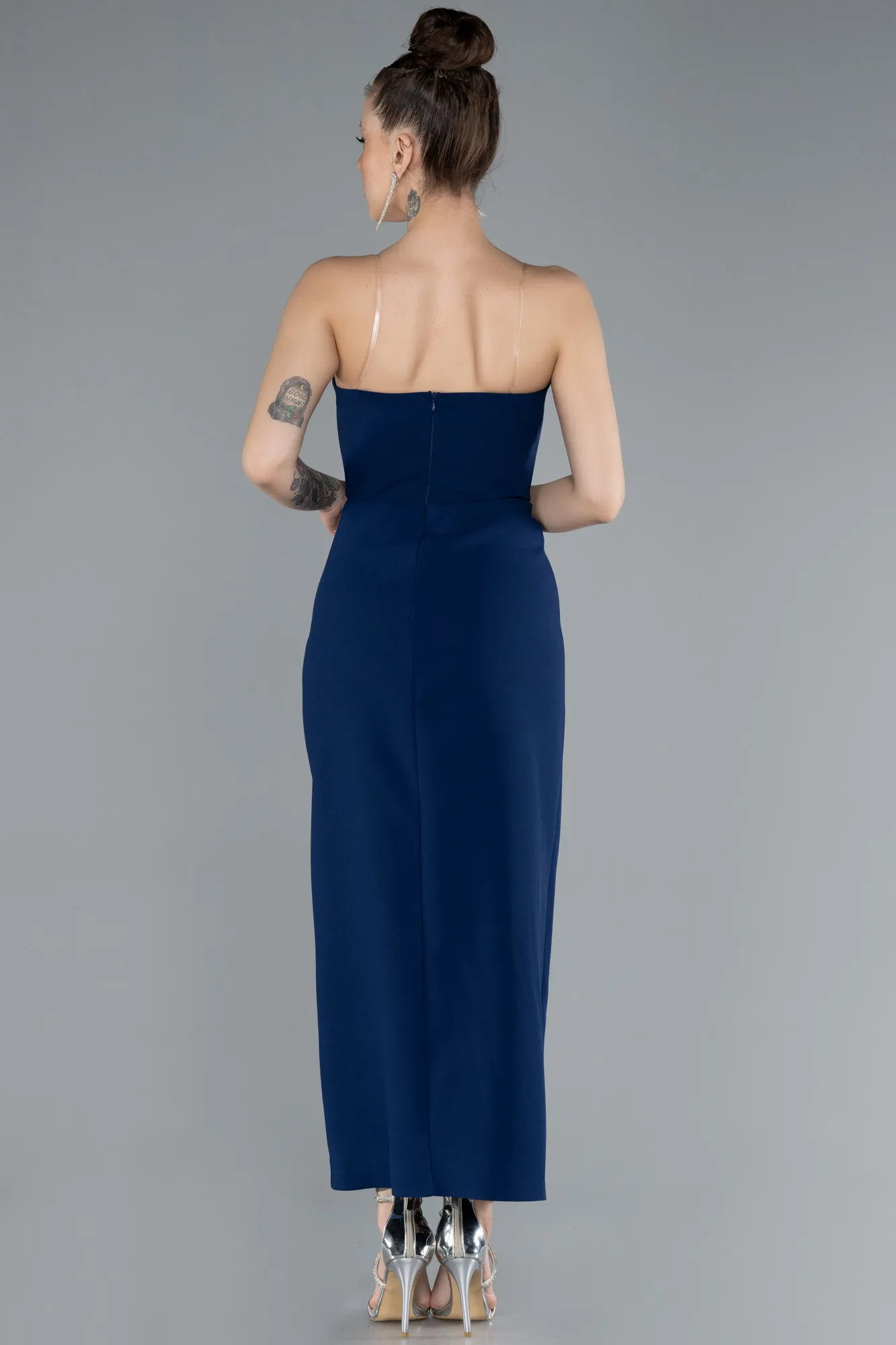 Navy Blue-Midi Cocktail Dress ABK2254