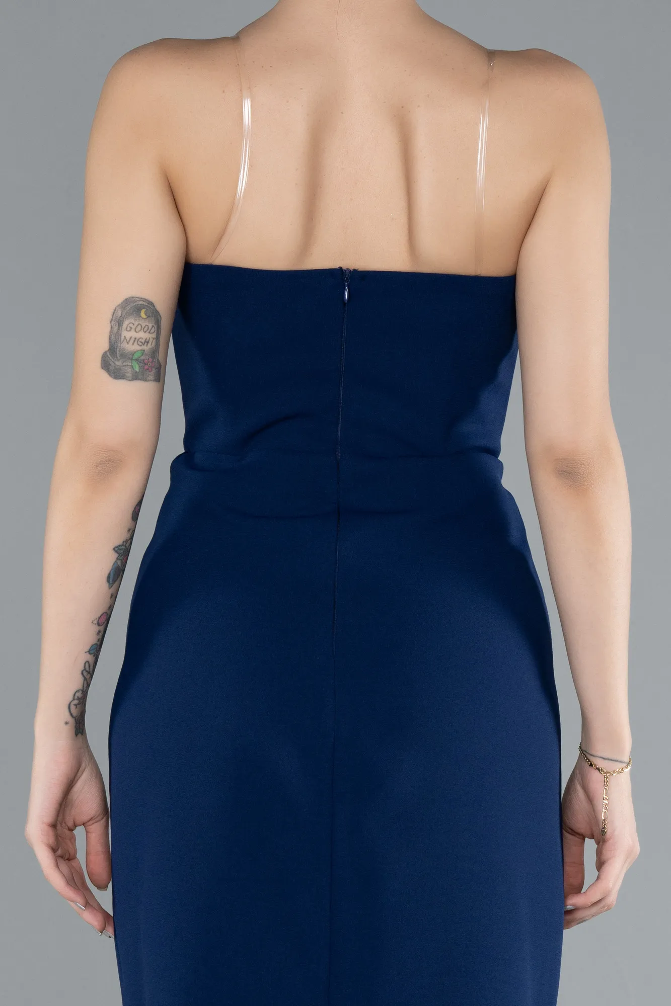 Navy Blue-Midi Cocktail Dress ABK2254