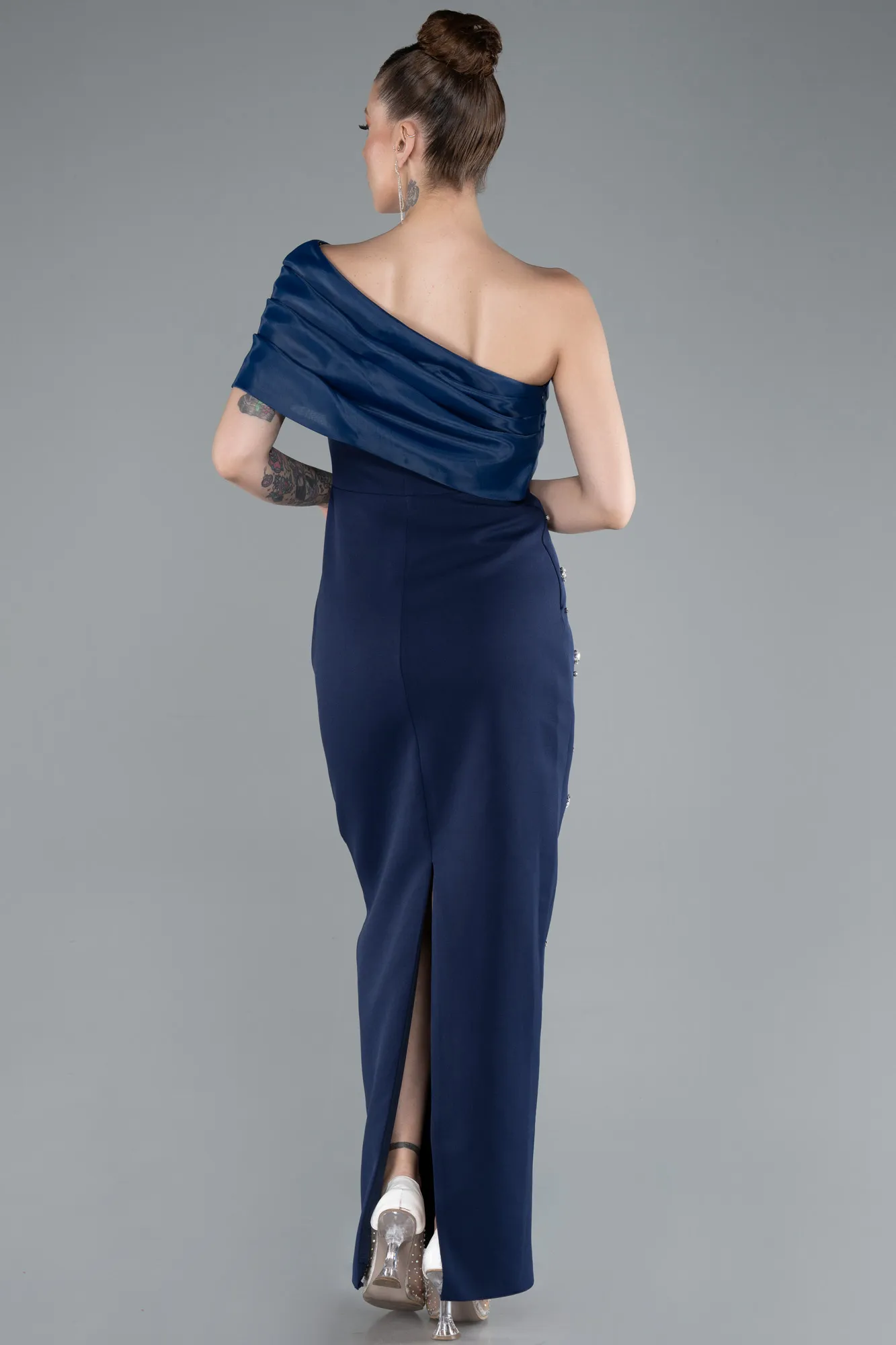Navy Blue-Midi Cocktail Dress ABK2337