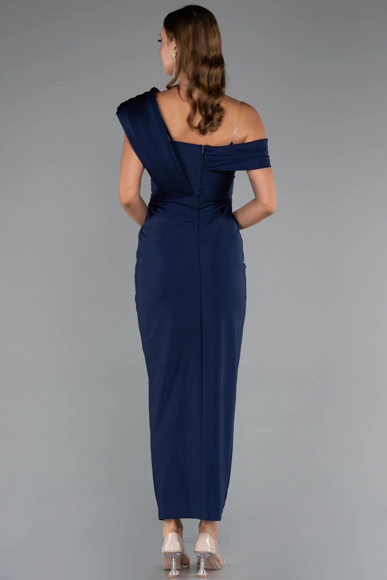 Navy Blue-Midi Cocktail Dress ABK2423