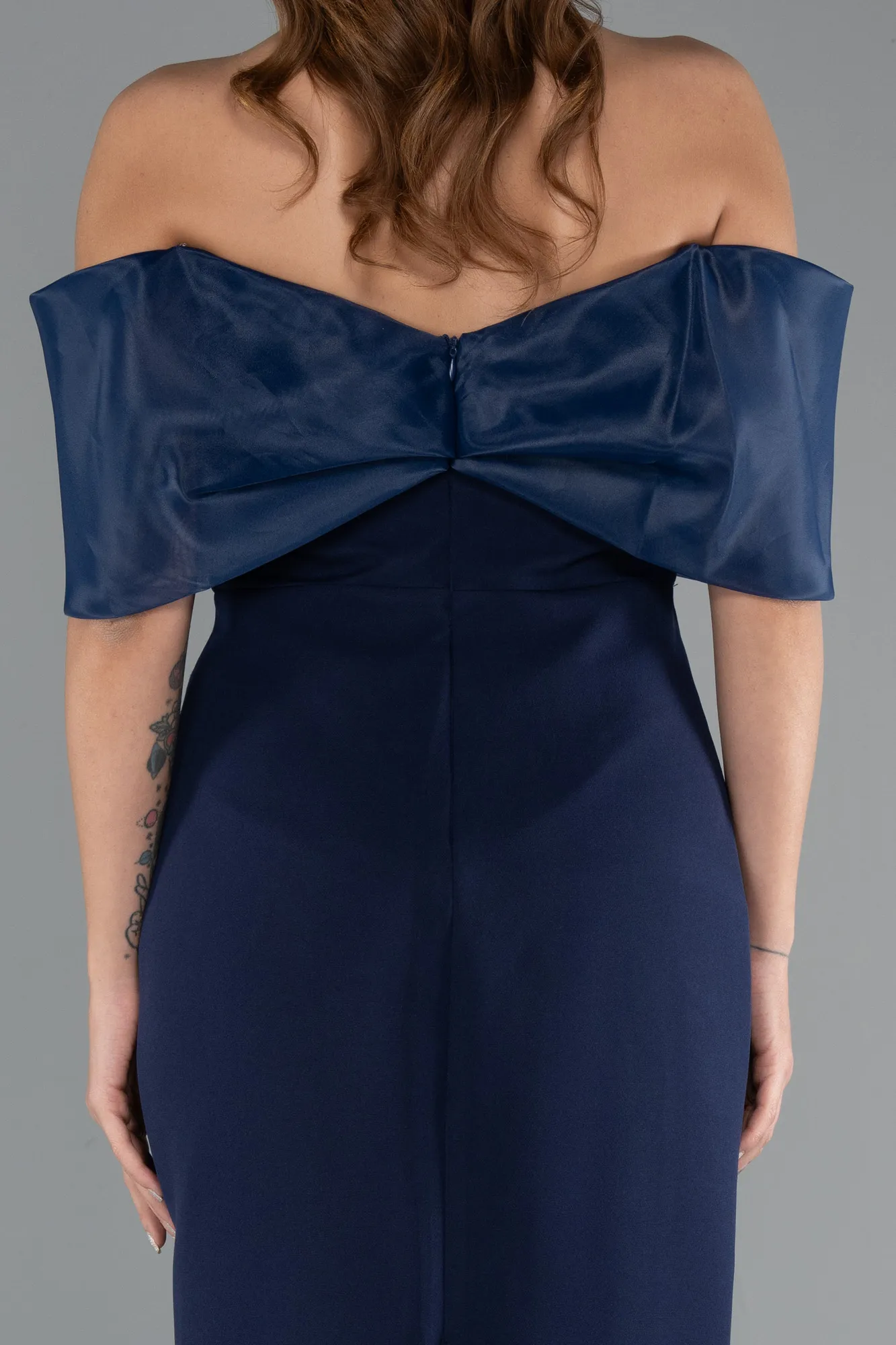 Navy Blue-Midi Cocktail Dress ABK2450