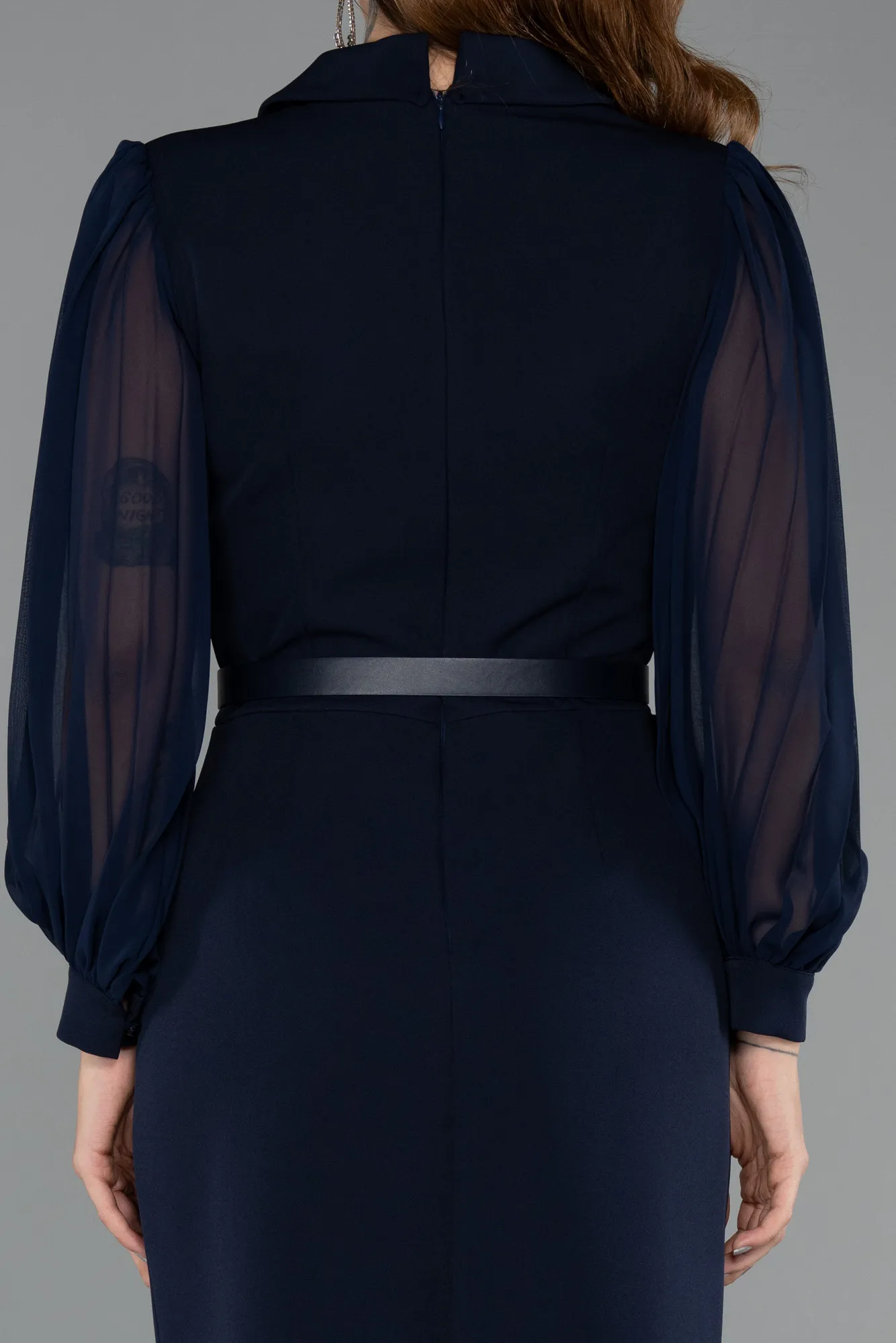 Navy Blue-Midi Cocktail Dress ABK2462